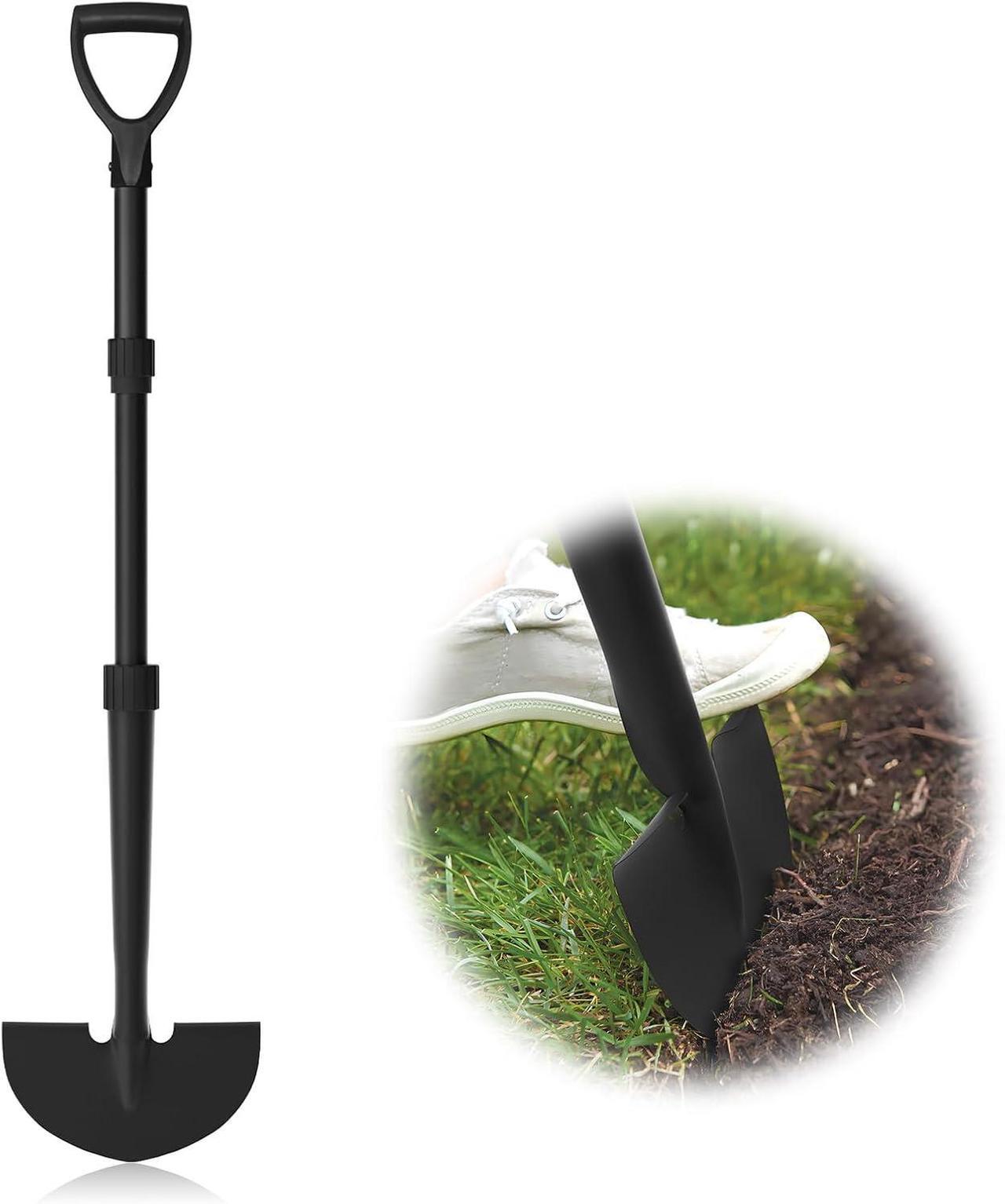 Main image of Edger Lawn Tool, Manual Half Moon Edger for Garden Border, Hand Lawn Edging Tool with D-Grip, 41-inch Long Handle Lawn Edger for Grass, Sidewalk, Yard