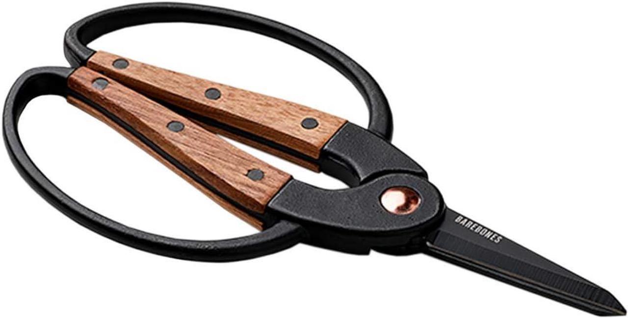 Main image of Barebones Garden Scissors - Walnut Scissors - Garden Supplies and Indoor Plant Accessories - Plant Shears with Wide Handles - Comfortable Fit Trimming Shears (Small)