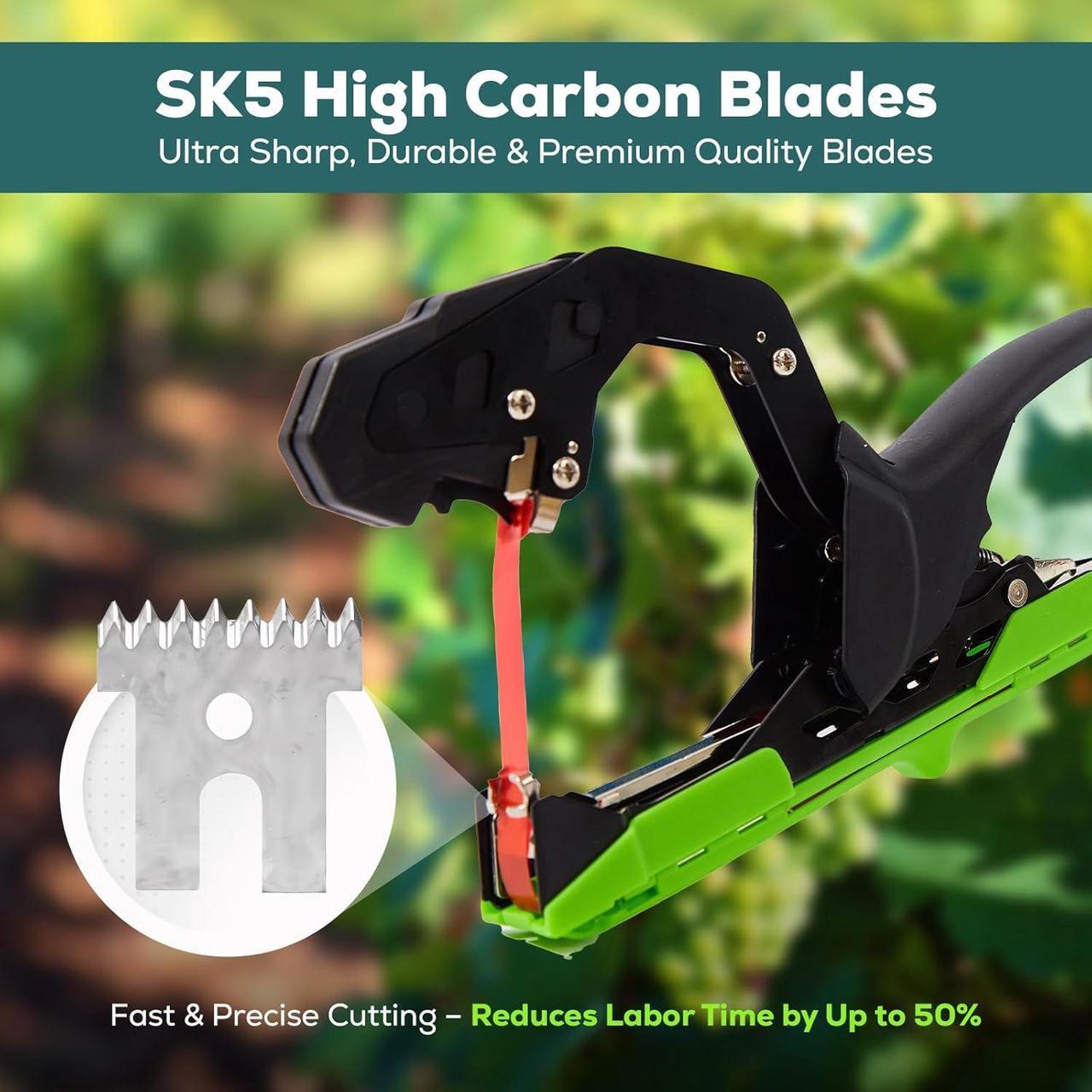 Alt view image 4 of 6 - Plant Tying Machine, Lightweight Plant Tape Tool for Quick Vine Tying, for Gardeners and Farmers,Plant Tie Tapener Gun with Tapes and Staples