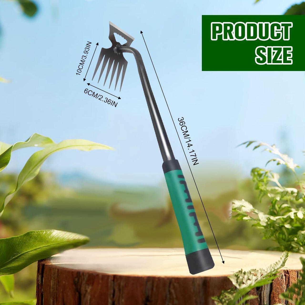 Alt view image 2 of 7 - Omaky Gardening Hand Weeder Tools,Garden Weed Puller Tool,New Weeding Artifact Uprooting Weeding Tool,Durable Manganese Steel Hand Weeder Tool,Manual Multifunctional Weeders Gardening Tools (6 Tines)