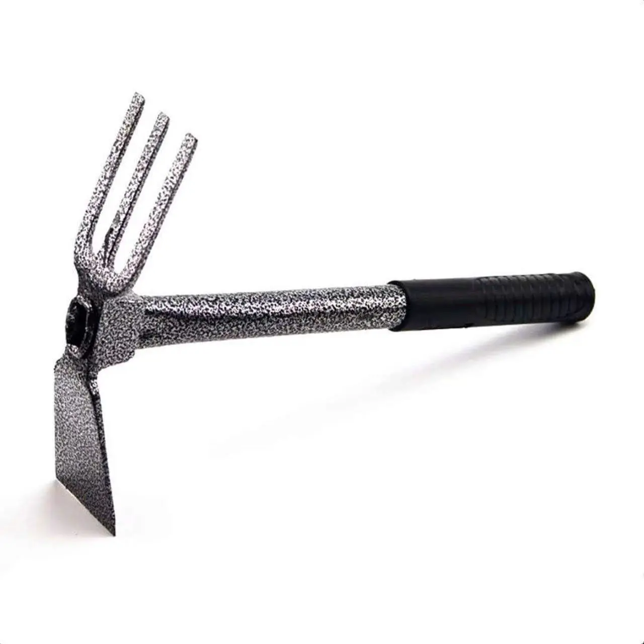 Main image of ZOG Garden Big Hand Digger and Hoe Combo Garden Tool,Heavy Duty Hand Tiller,Garden Hoe,Cultivator,Non-Slip Handle & Anti-Rust Head is The Perfect Dual Headed Weeding Tool.(Big)