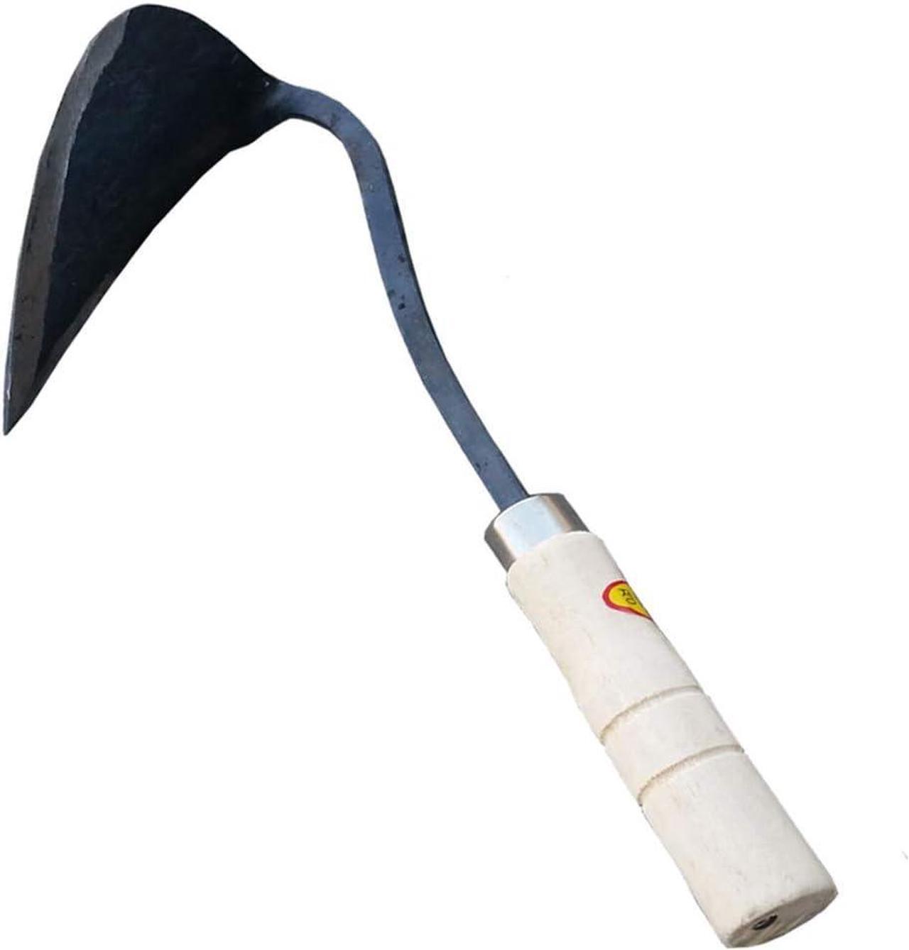 Main image of HANSHIN Premium Forged Gardening Hand Plow Hoe, Korean Daejanggan Style Ho-Mi(Weeding Sickle) for EZ Digger Tools, 1 Pack