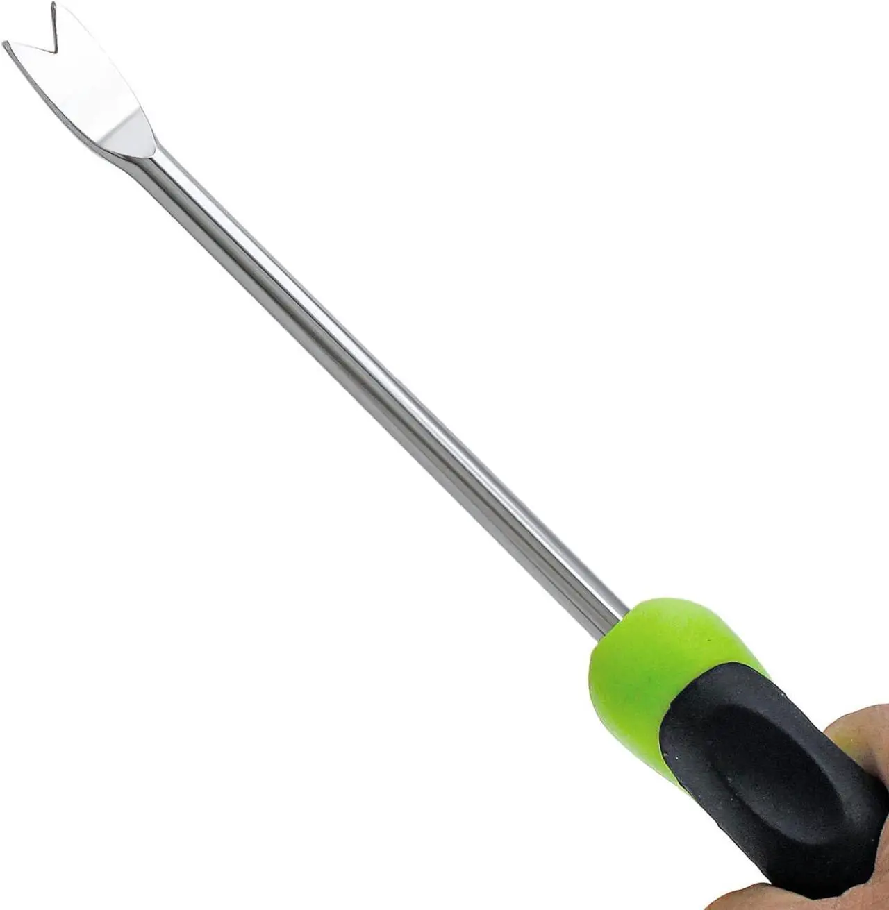 Alt view image 2 of 7 - 2 Pieces Hand Weed Puller Tool, Stainless Steel Pronged Garden Weed Remover Tool, Garden Weeder Tool for Lawn Farmland Transplant Gardening Plant Tool