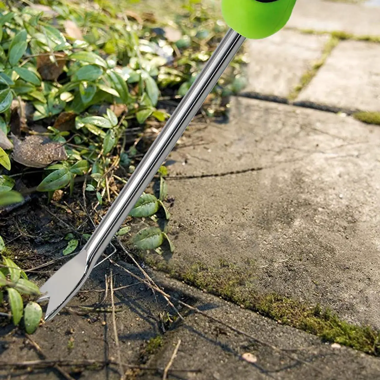 Alt view image 6 of 7 - 2 Pieces Hand Weed Puller Tool, Stainless Steel Pronged Garden Weed Remover Tool, Garden Weeder Tool for Lawn Farmland Transplant Gardening Plant Tool