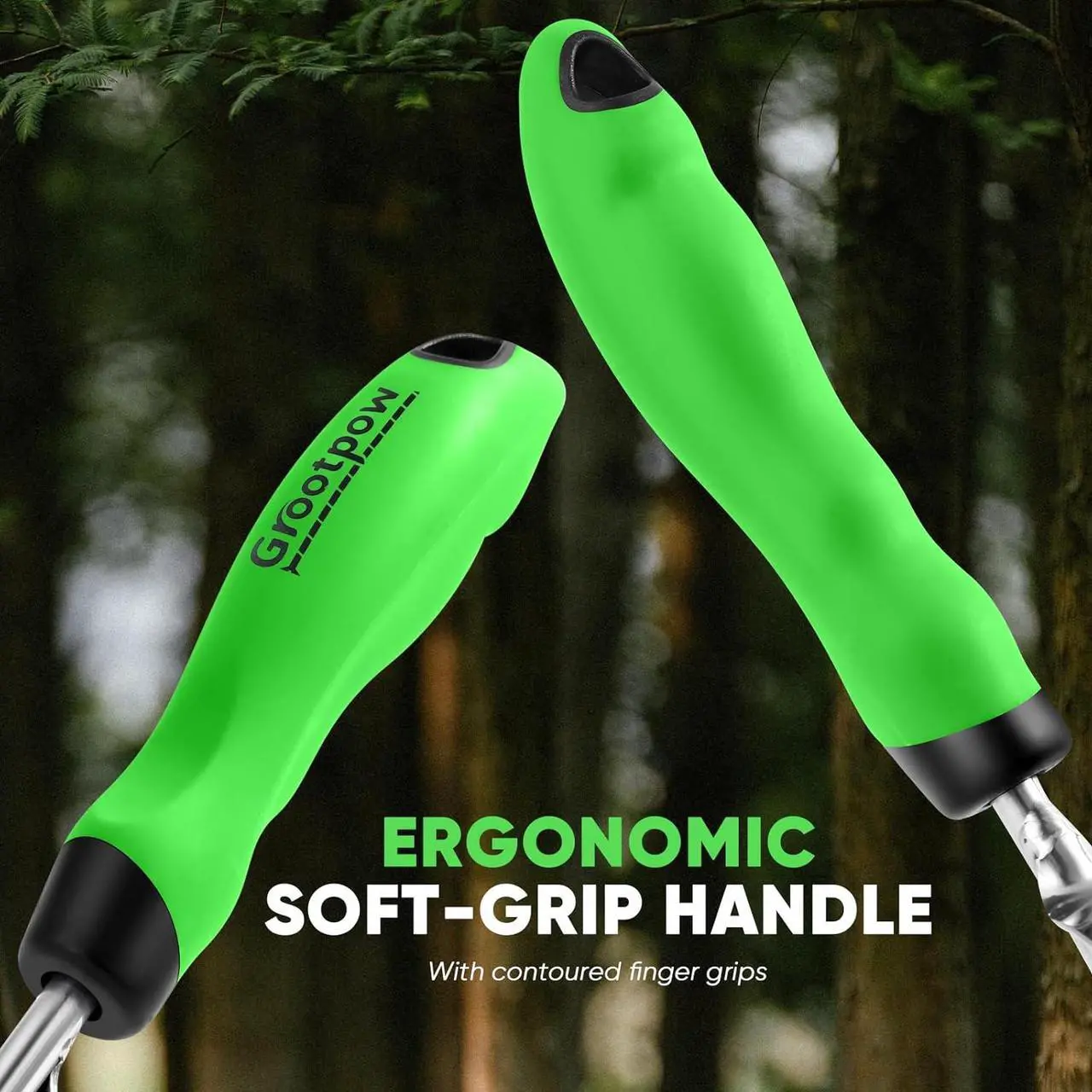 Alt view image 6 of 7 - Grootpow HW1 Hand Weeder Tool, Weed Puller Tool with Ergonomic Handle for Garden - Durable Unique Lever Design Dandelion Weeder Tool with V-Shaped Forks for Easy Weed Removal - in Gift Box