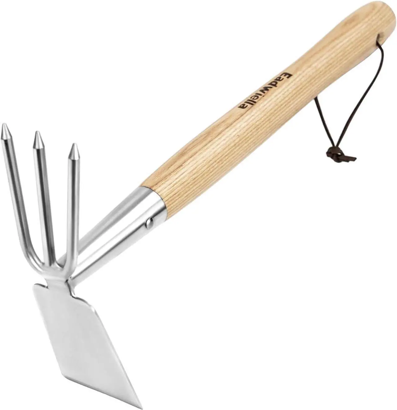Main image of Hoe and Cultivator Garden Rake Hand Tiller Tool Wood Handle Double Sided Cultivator Versatile Tool for Digging,Loosening Soil,Weeding,Breaking Up Soil,Cultivating,Preparing Seedbeds Combination Garden