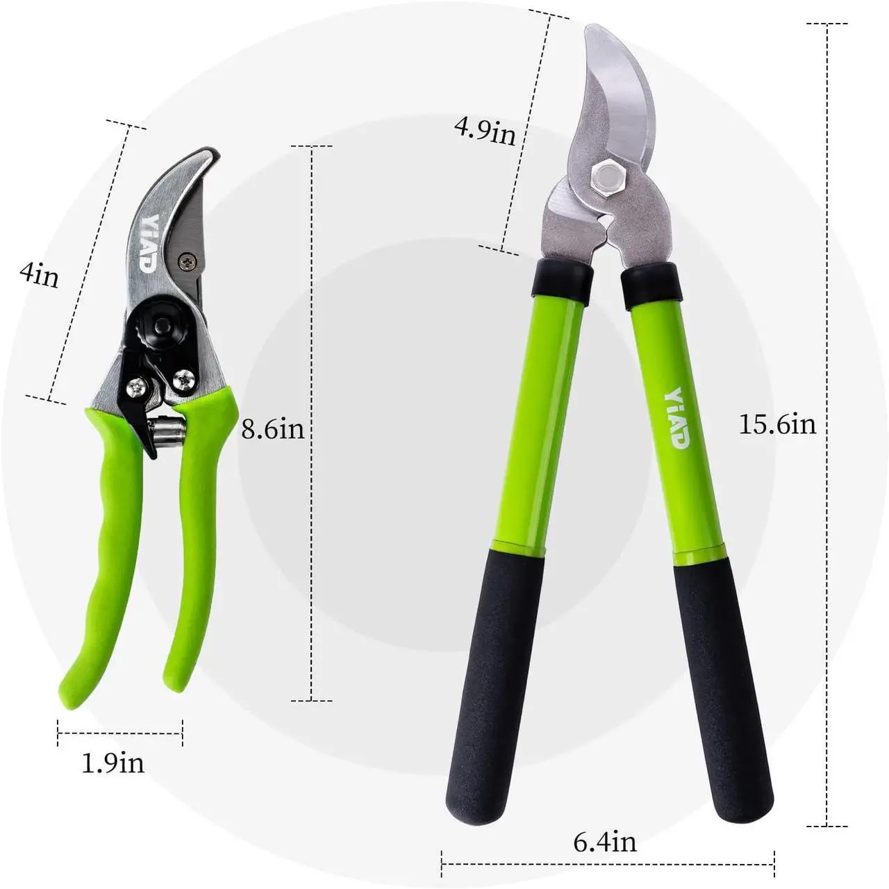 Alt view image 3 of 7 - Loppers for Tree Trimming, Heavy Duty Branch Cutter Pruning Shears Set, Labor Saving and Durable Garden Clippers, Pruning Shears for Gardening Plants, Flowers and Tree Trimmer