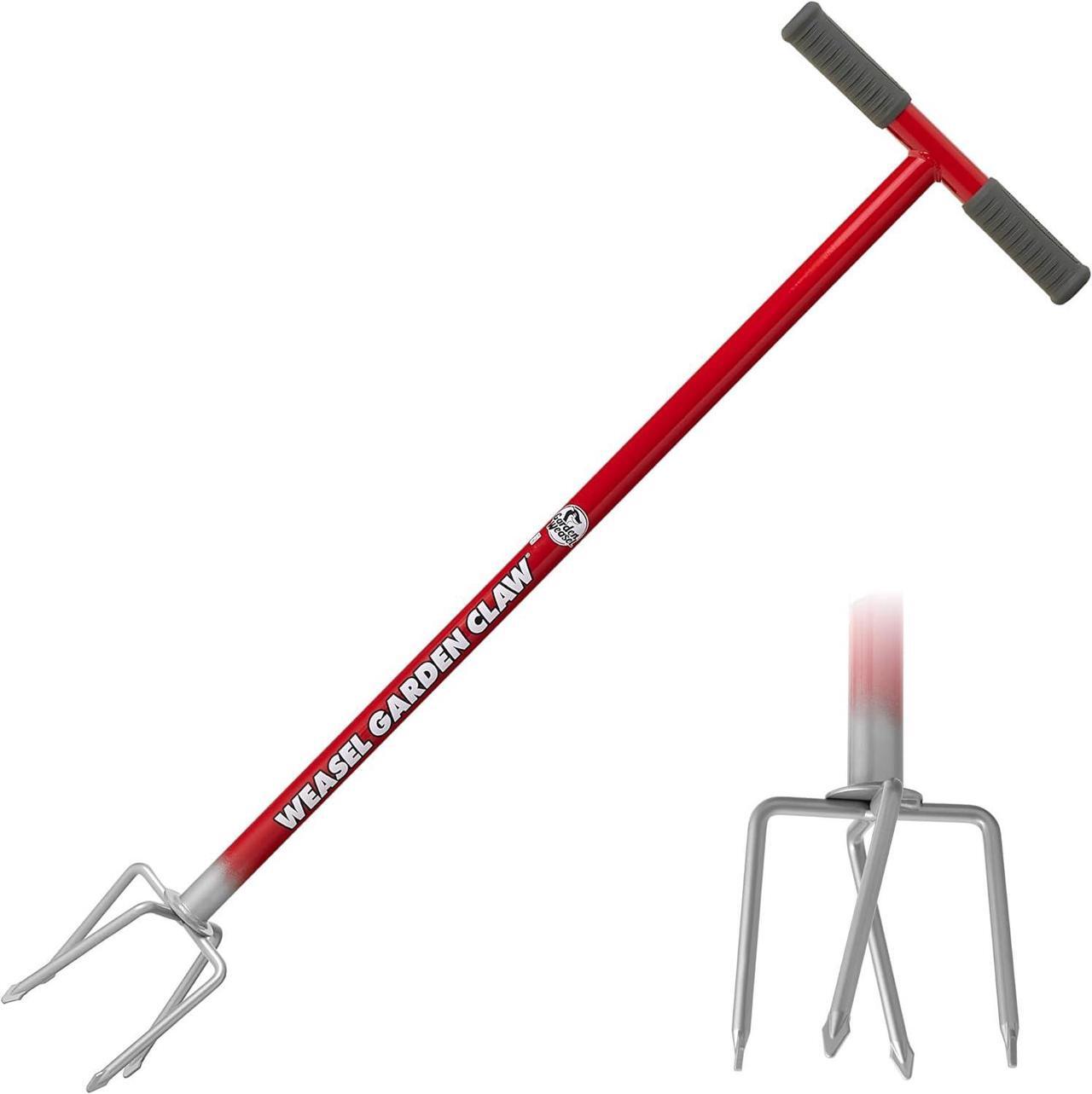 Main image of Garden Weasel Garden Claw - Long Handle | Cultivate, Loosen, Aerate, Weed | Gardening Hand Tiller, Twist Weeding Tool, Digging Fork, Cultivator, Soil Loosener | 91316
