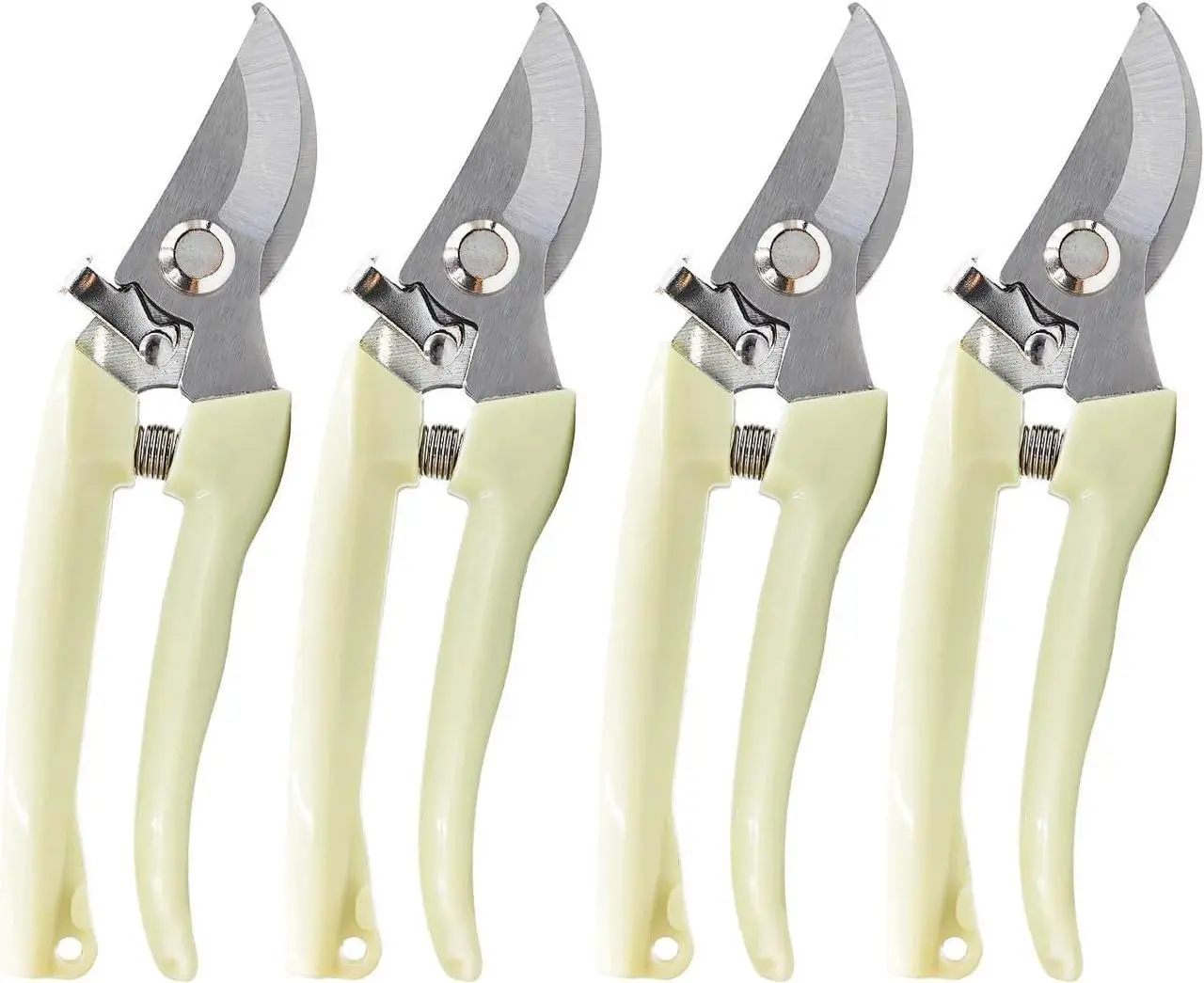Main image of 4-Pack Garden Shears, Lightweight Pruning Shears Short Floral Scissors Gardening Tools for Trimming, Deadheading, Plant Care