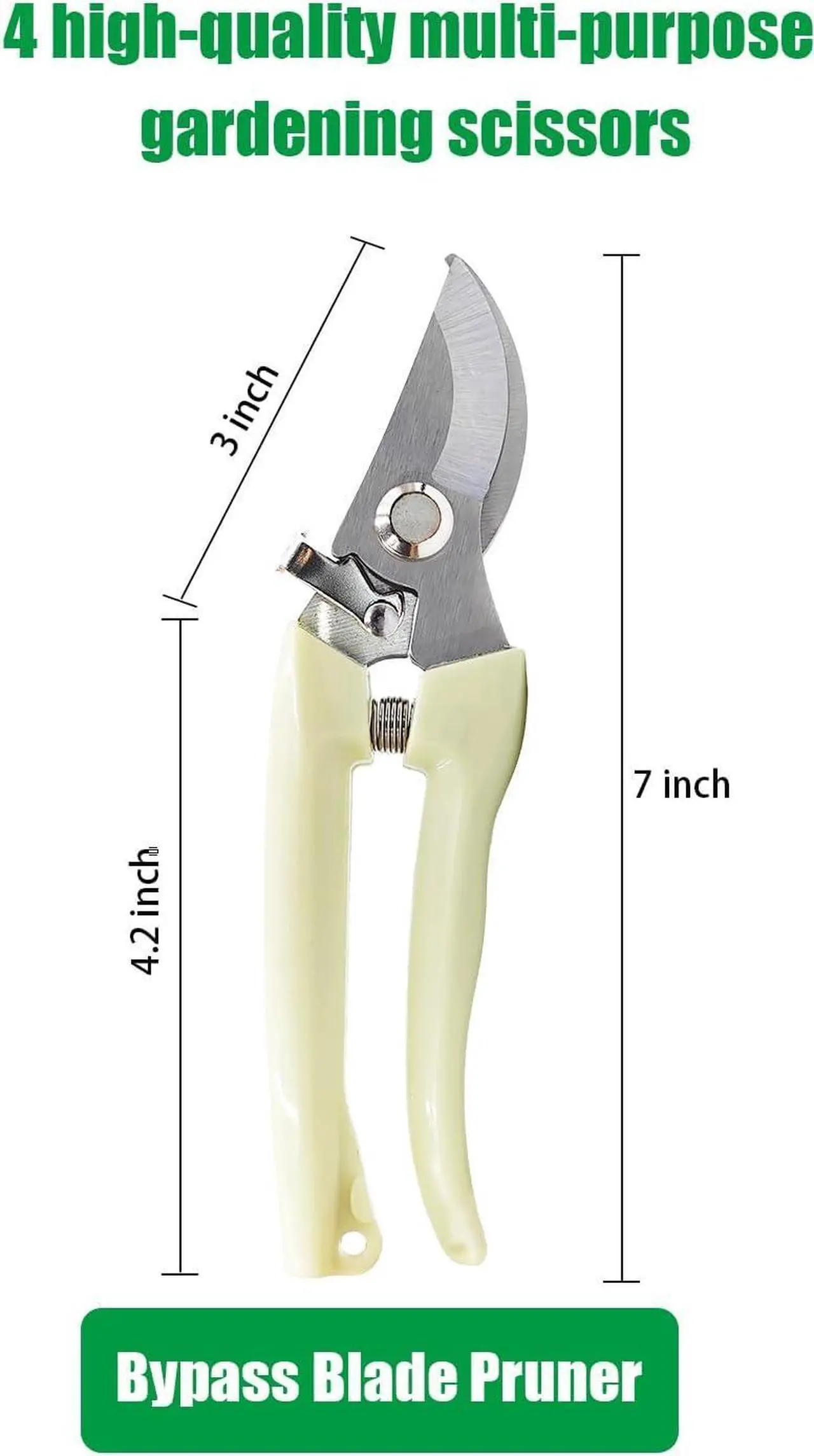 Alt view image 2 of 6 - 4-Pack Garden Shears, Lightweight Pruning Shears Short Floral Scissors Gardening Tools for Trimming, Deadheading, Plant Care