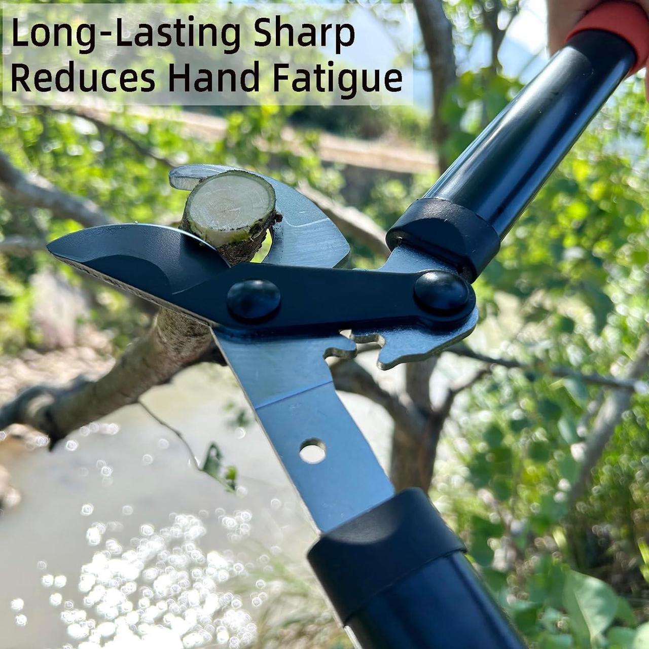 Alt view image 5 of 7 - Loppers Tree Trimmer Branch Cutter with Powerful Gear Action, Super Pruner Tree Clippers Tree Pruner, Chops Thick Branches Ease, Sharp Steel Blade with 1.3 Inch Cutting Capacity(15 Inch)