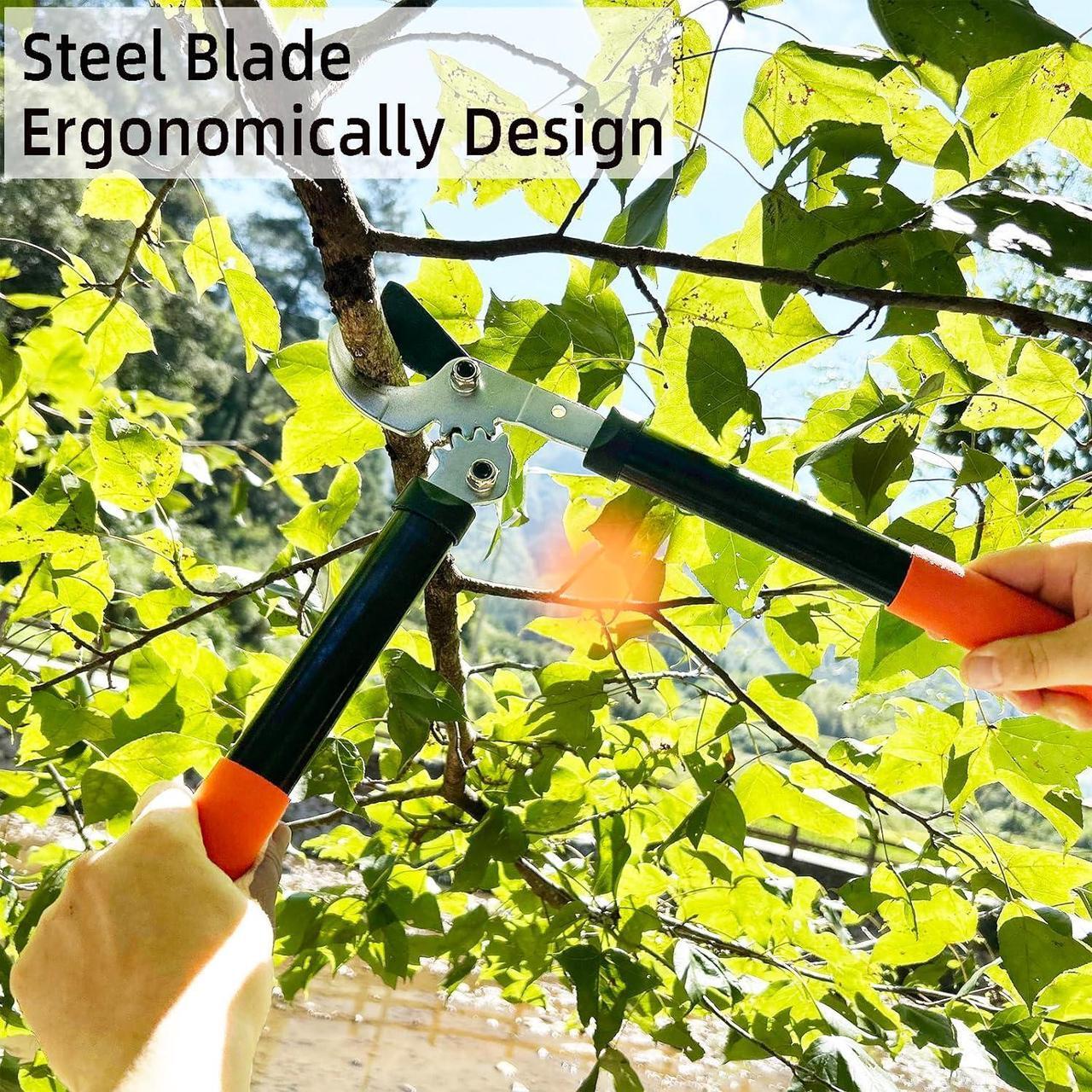 Alt view image 6 of 7 - Loppers Tree Trimmer Branch Cutter with Powerful Gear Action, Super Pruner Tree Clippers Tree Pruner, Chops Thick Branches Ease, Sharp Steel Blade with 1.3 Inch Cutting Capacity(15 Inch)