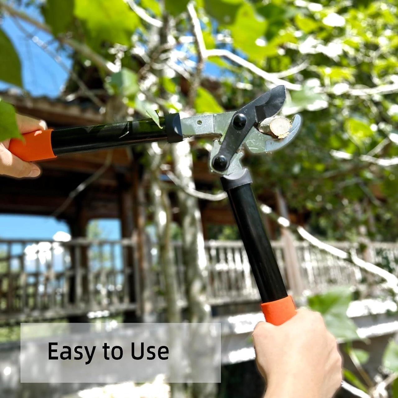Alt view image 7 of 7 - Loppers Tree Trimmer Branch Cutter with Powerful Gear Action, Super Pruner Tree Clippers Tree Pruner, Chops Thick Branches Ease, Sharp Steel Blade with 1.3 Inch Cutting Capacity(15 Inch)