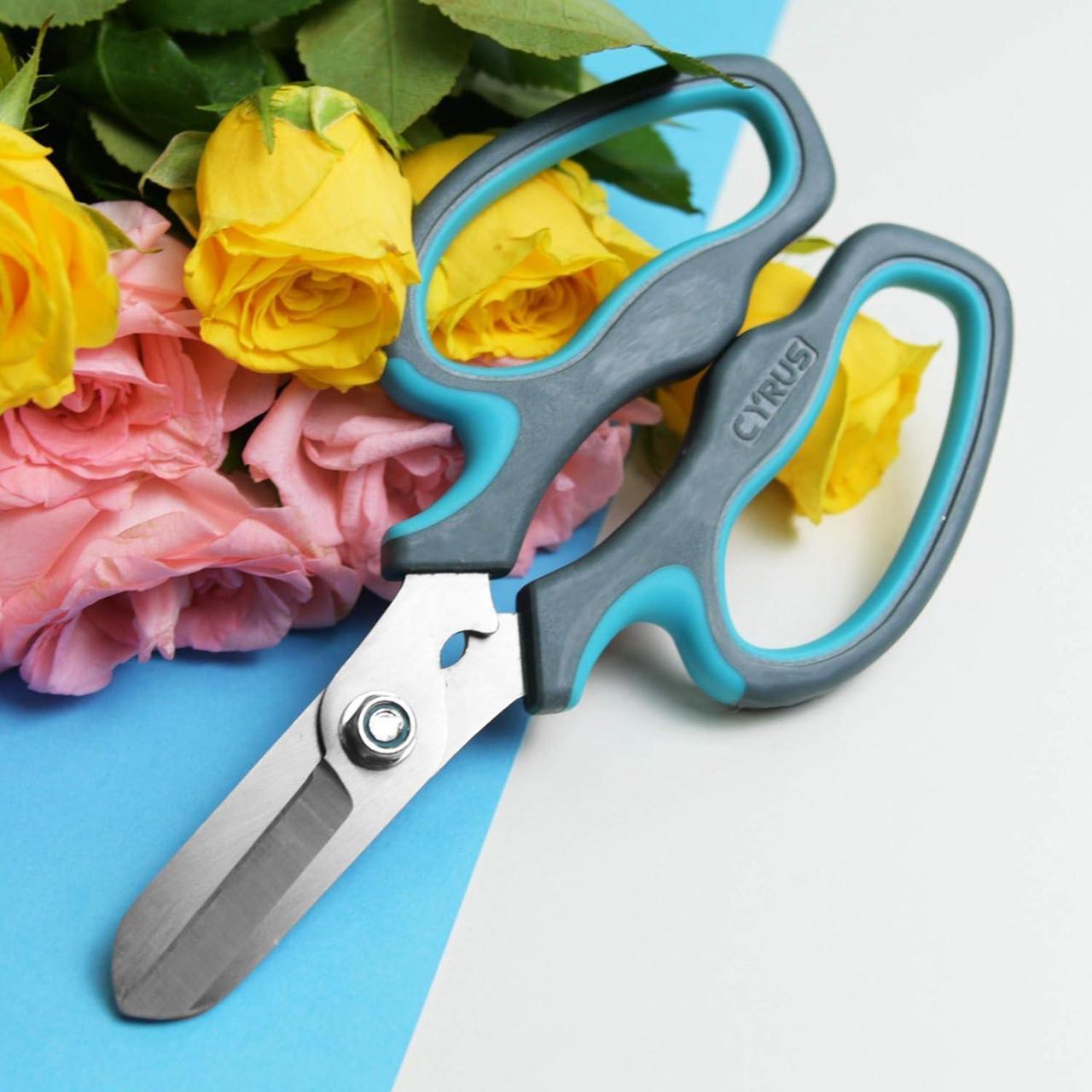 Alt view image 2 of 7 - CYRUS Garden Shears Pruner Secateurs Pruning Scissors Flower Sharp Gardening hand tools Florist Bonsai Cutters Rose Snips