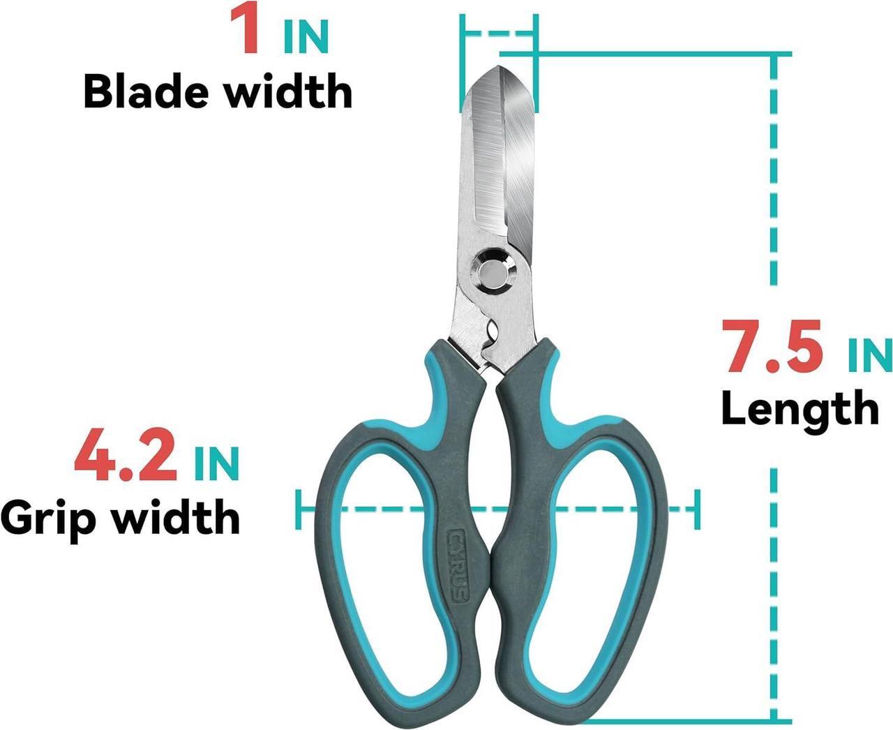 Alt view image 3 of 7 - CYRUS Garden Shears Pruner Secateurs Pruning Scissors Flower Sharp Gardening hand tools Florist Bonsai Cutters Rose Snips