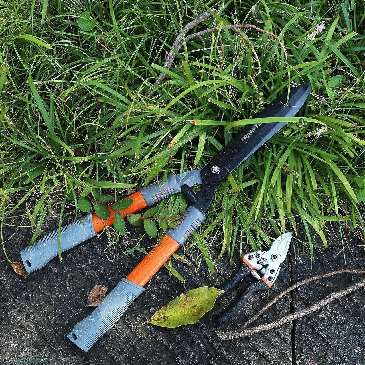 Alt view image 7 of 7 - Garden Hedge Shears. Hedge Clippers & Shears SET with Super Pruning Shears. Heavy Duty Garden Clippers for Shaping Bushes Nicely. Hedge Scissors & Shears made with Durable Carbon Steel.