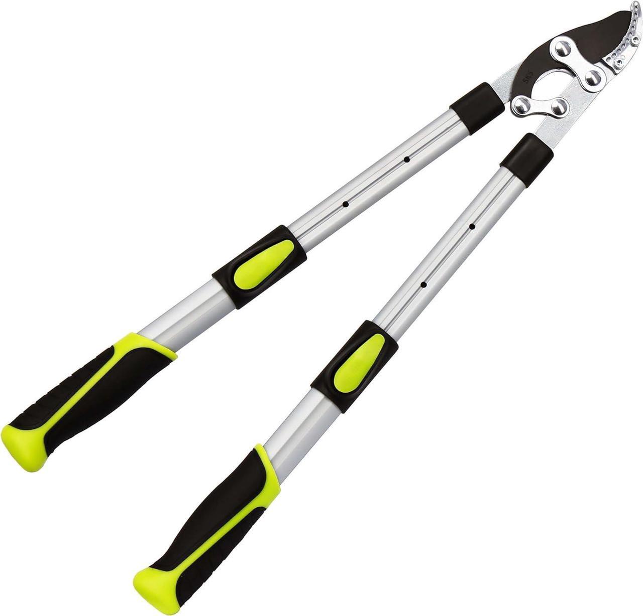 Main image of Loppers for Tree Trimming Heavy Duty Branch Cutter with Compound Action, Effortless Tree Pruner Extendable 21-26" Loppers for Gardening, Long Handle Pruning Shears with 1.6" Clean Cut Capacity