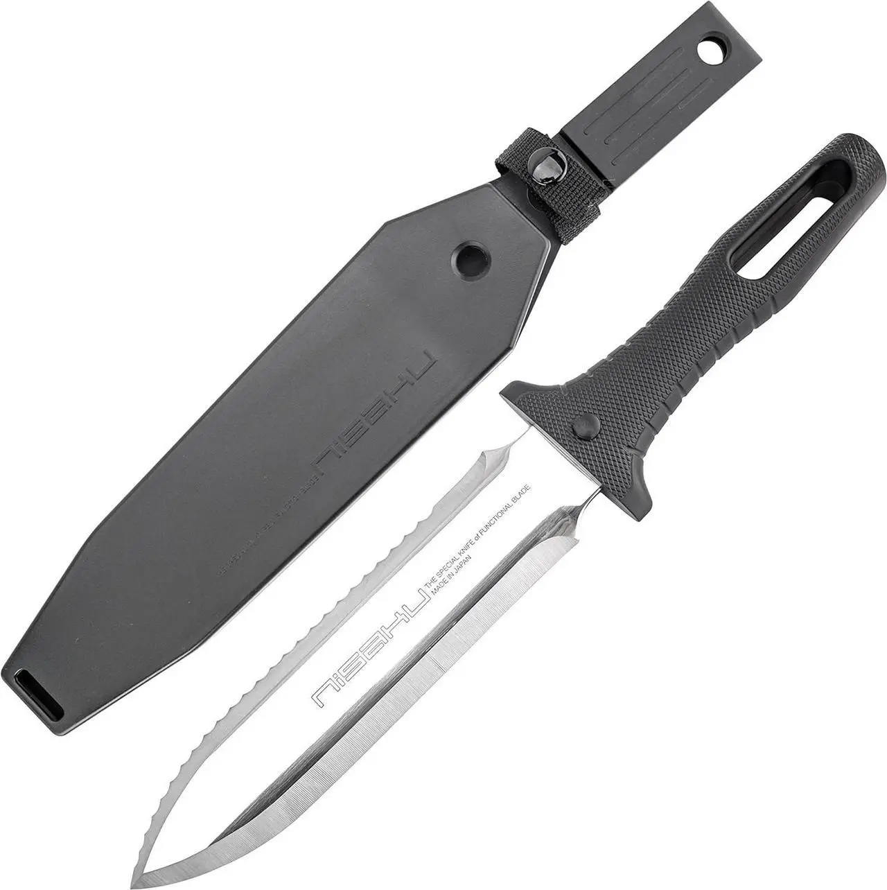 Main image of NJP800 Yamagatana Hori Weeding & Digging Knife, Japanese Stainless Steel 7.25-Inch Blade, 5.5-Inch Ergonomic Black Plastic Handle