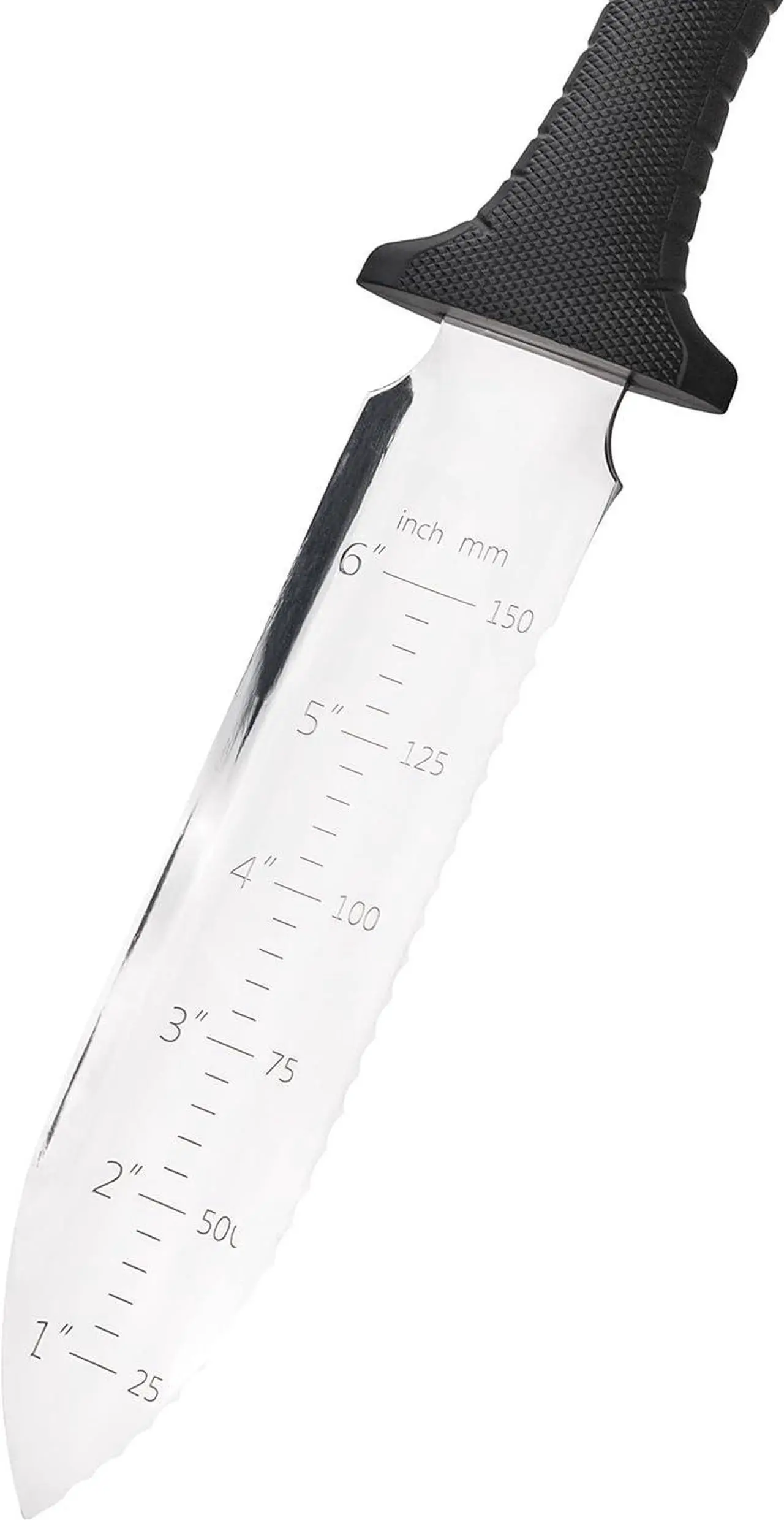 Alt view image 3 of 5 - NJP800 Yamagatana Hori Weeding & Digging Knife, Japanese Stainless Steel 7.25-Inch Blade, 5.5-Inch Ergonomic Black Plastic Handle