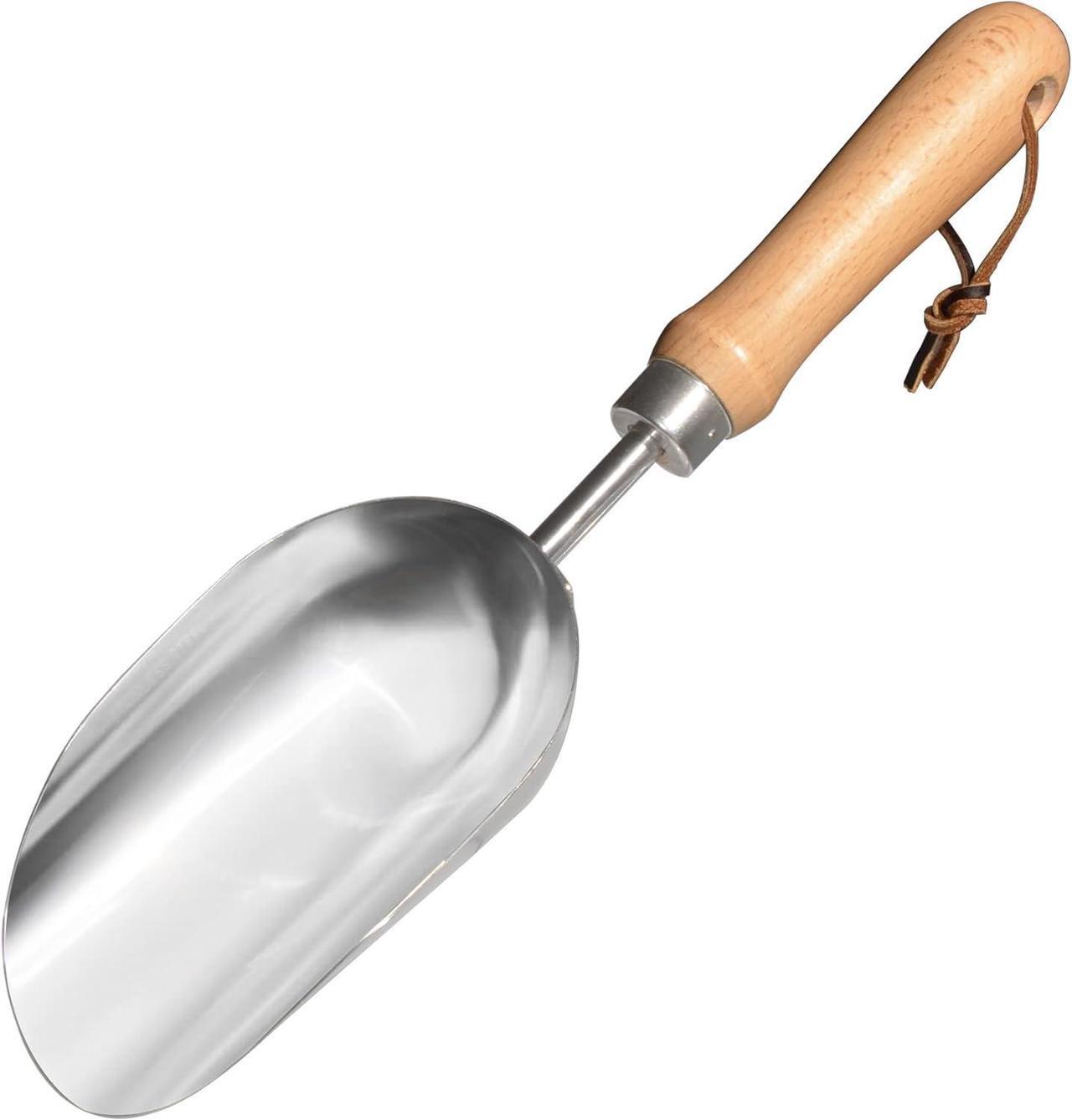 Main image of GREBSTK Garden Hand Large Capacity Fertilizer Scoop Soil Shovel Stainless Steel Gardening Trowel for Transplanting, Digging, Planting, Cultivation