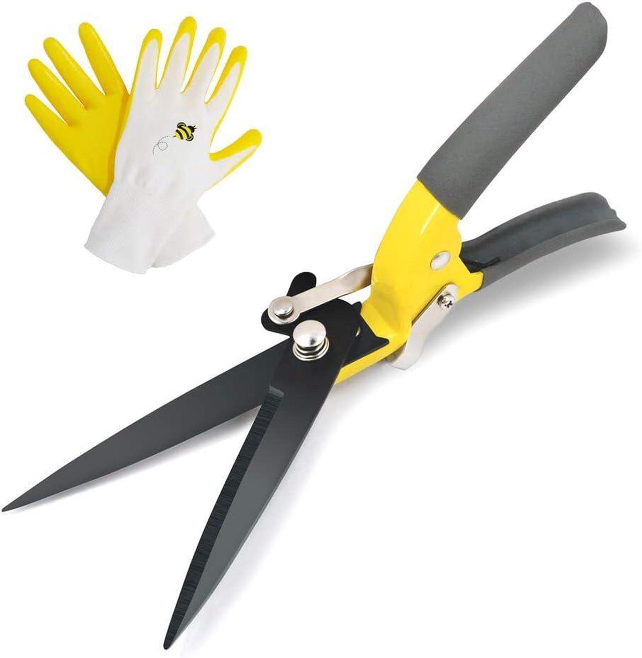 Main image of Jardineer Grass Shears Handheld, Razorsharp Hand Grass Clippers, Non-Slip Grass Clippers & Shears, Grass Shears Manual for Lawn, Hand Shears and Clippers for Grass