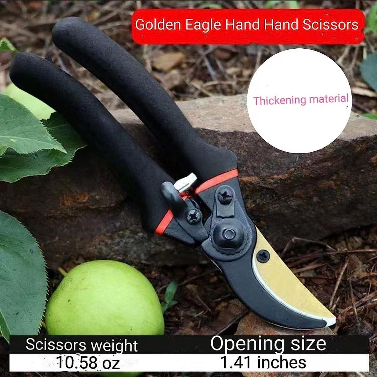 Alt view image 4 of 7 - Heavy Duty Bypass Pruning Shears Gardening Manual Pruning Shears Plant Shears Flower Shears Best Gardening Shears, Tree Pruners Cutting Branches Hedges Shrubs and Bushes Ideal Tool Easy to Prune