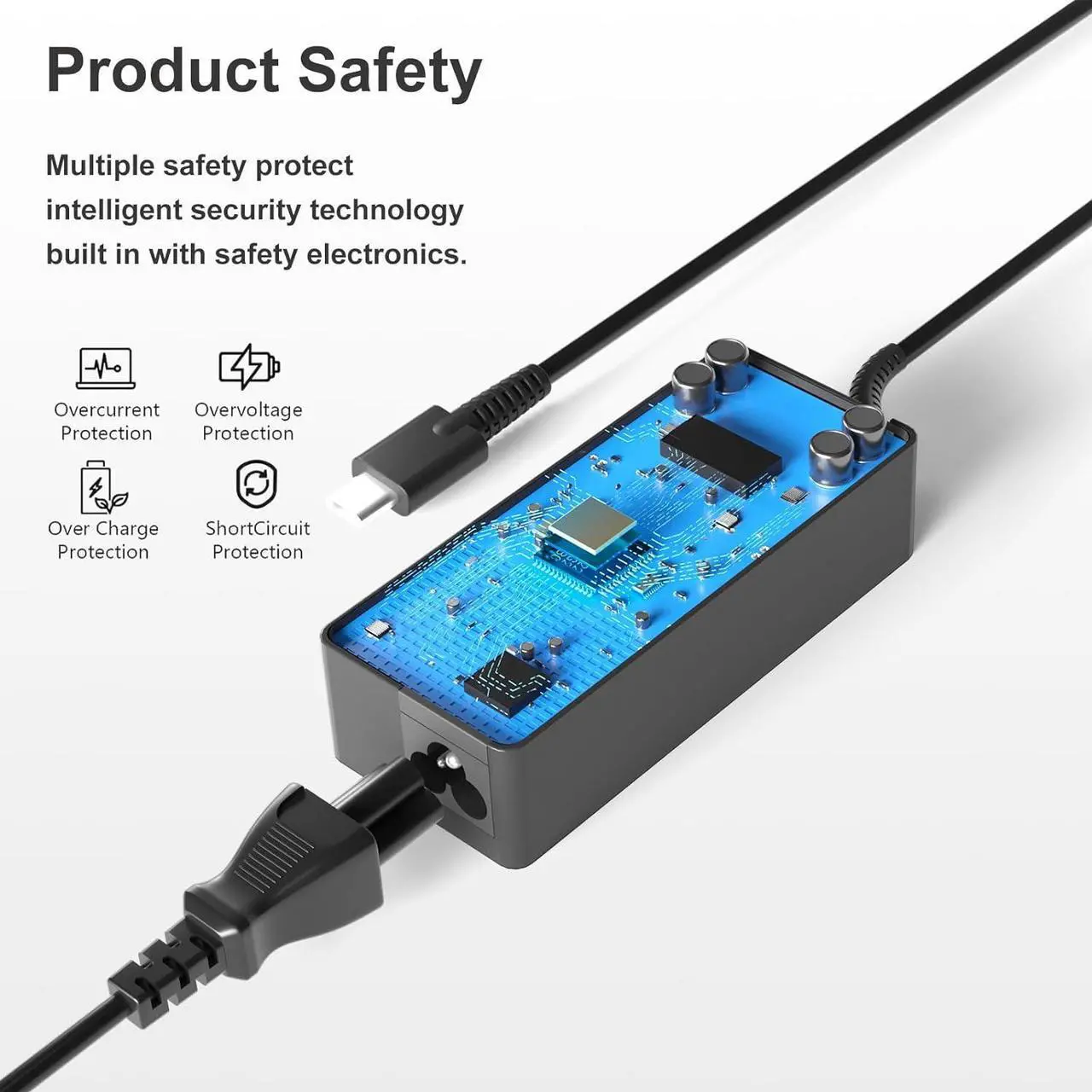 Alt view image 4 of 7 - 100W 65W USB C Charger for Asus ROG Ally X Z1 Ally Dock ROG Flow X13 Z13 GV301 GV302 GZ301 Duo 14 15 16 UX8406 Vivobook S 14 15 16X 14X ZenBook 14 14X S13 Zephyrus G16 M16 G15 G14 S17 Strix G18 G16