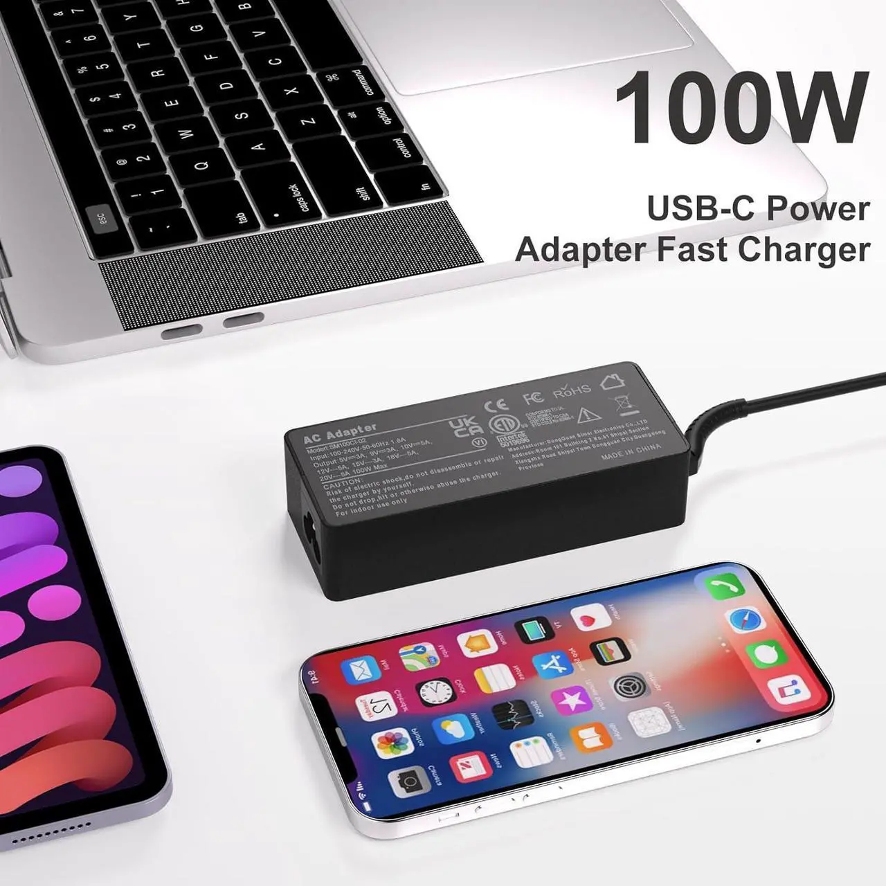 Alt view image 5 of 7 - 100W 65W USB C Charger for Asus ROG Ally X Z1 Ally Dock ROG Flow X13 Z13 GV301 GV302 GZ301 Duo 14 15 16 UX8406 Vivobook S 14 15 16X 14X ZenBook 14 14X S13 Zephyrus G16 M16 G15 G14 S17 Strix G18 G16
