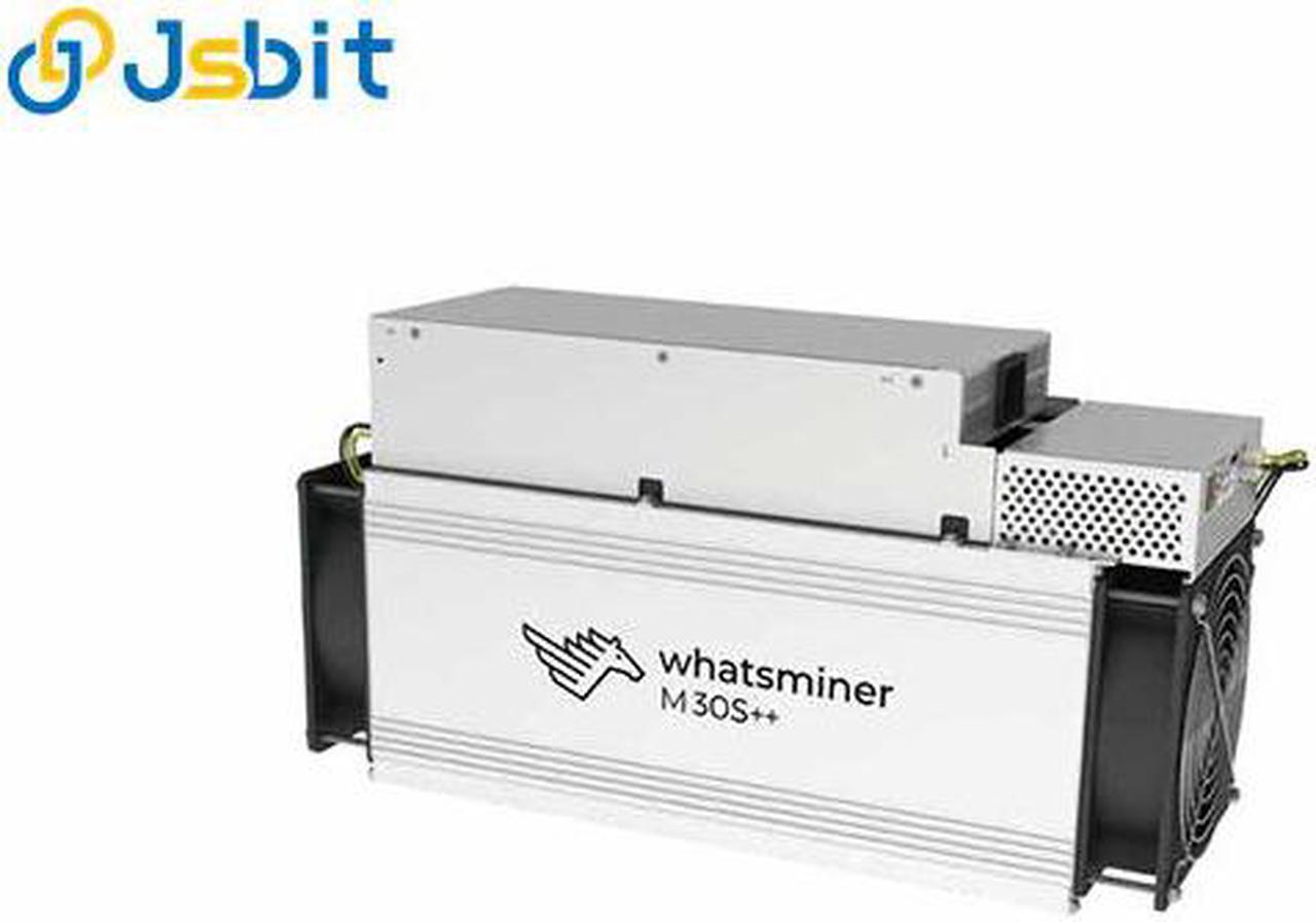 New WhatsMiner M30S++ 106TH/s ASIC Miner 3286W Bitcoin BTC Mining With Power Supply