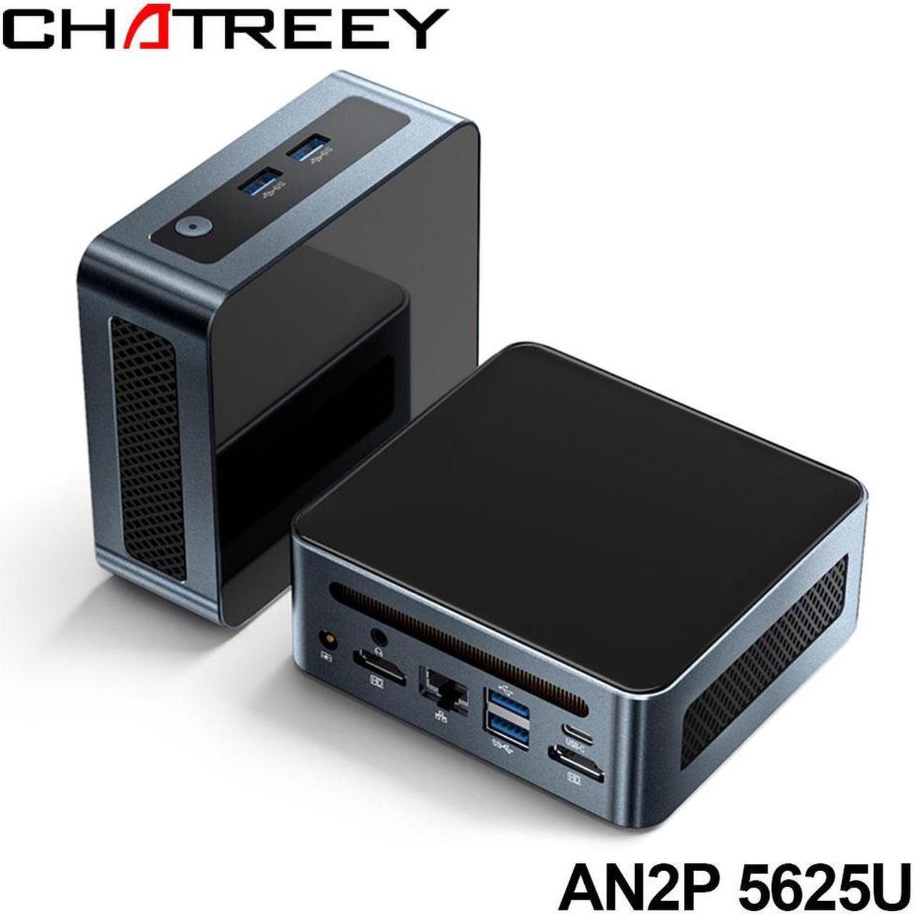 Main image of Chatreey AN2P Mini PC Ryzen 5 5625U Gaming Desktop Computer 16G DDR4 3200Mhz RAM  512GB NVME SSD WIFI6 Blue Touth 5.2 HDMI Windows 11 Pro