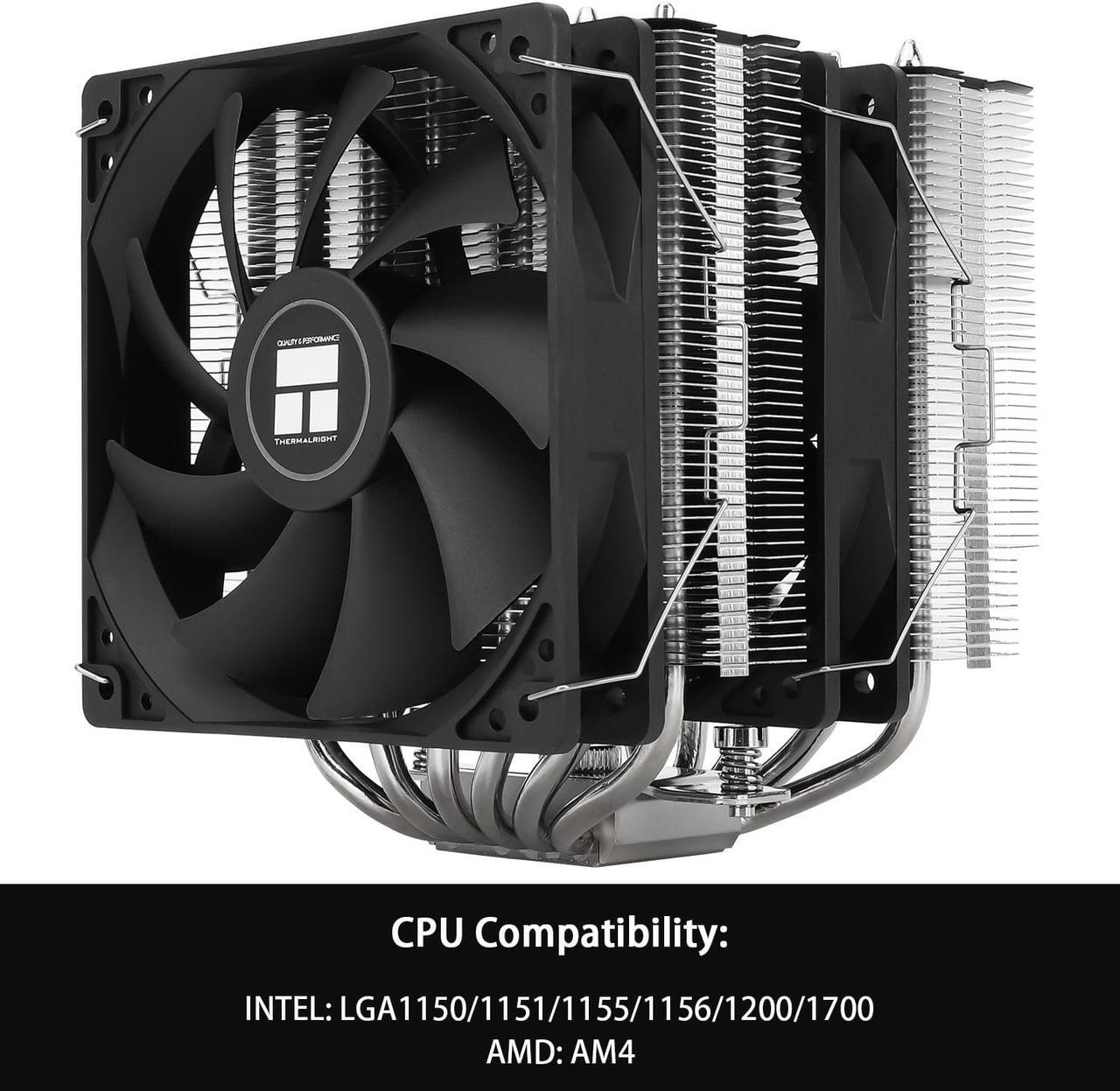 Alt view image 2 of 6 - Thermalright Peerless Assassin 120 SE CPU Air Cooler, PA120 SE, 6 Heat Pipes Cpu cooler,Dual 120mm TL-C12C PWM Fan, Aluminium Heatsink Cover, AGHP Technology, for AMD AM4 AM5/Intel 1700/1150/1151/1155