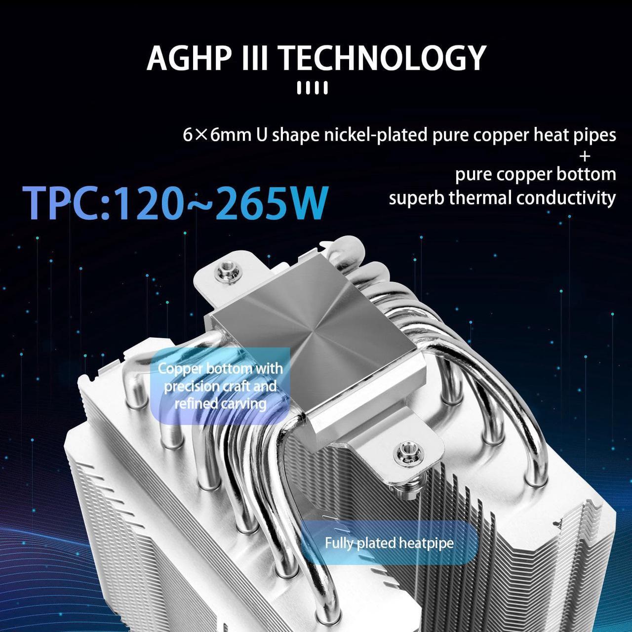 Alt view image 2 of 5 - Thermalright Peerless Assassin 120 SE ARGB CPU Air Cooler, 6 Heat Pipes Cpu cooler, Dual 120mm TL-C12C-S PWM Fan, Aluminium Heatsink Cover, AGHP Technology, for AMD AM4 AM5/Intel 1150/1151/1200/1700
