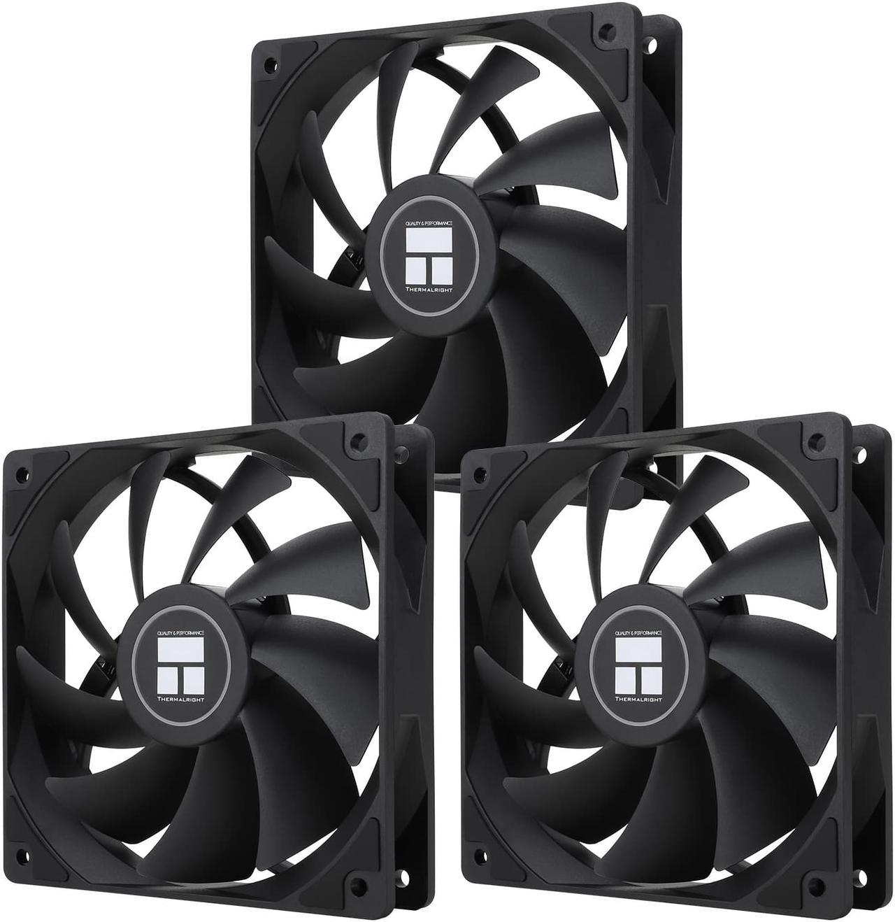 Thermalright TL-C12C X3 CPU Fan 120mm Case Cooler Fan, 4pin PWM Silent Computer Fan With S-FDB Bearing Included, up to 1550RPM cooling fan(3 quantities)