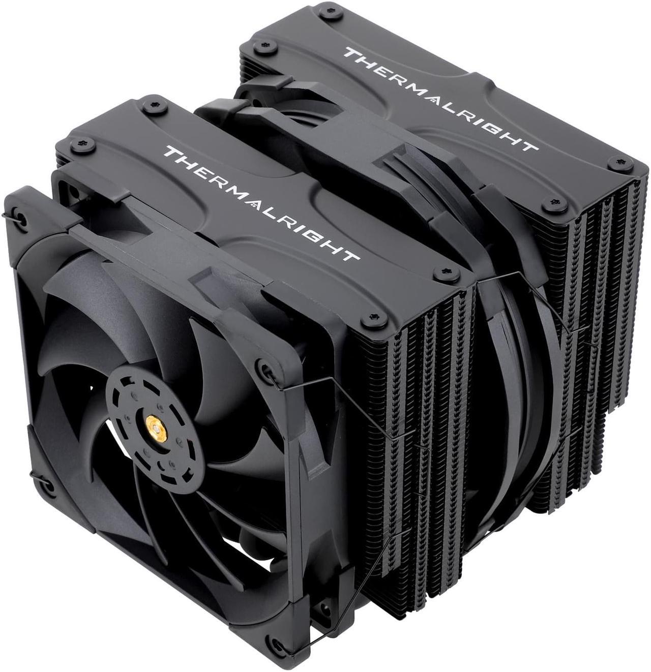 Thermalright Frost Commander 140 BLACK High-Performance CPU Cooler,Dual-Tower Design, Dual High-Performance PWM Fans,5 Copper Heat Pipes CPU Air cooler,For AMD AM4 AM5/Intel 1700/1151/1155/1200/20XX