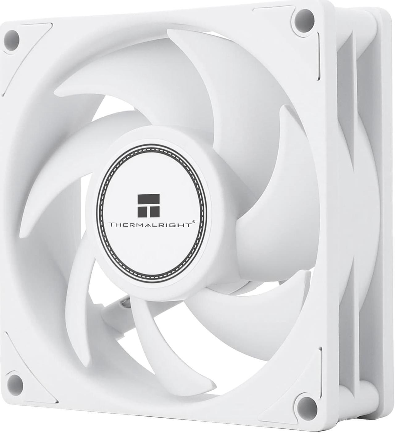 Thermalright TL-B8W CPU Fan Computer Case Fan Quiet 4pin PWM PC Fan, 80mm Silent Cooler Fan, 2200RPM Speed , CPU Cooling fan(White)