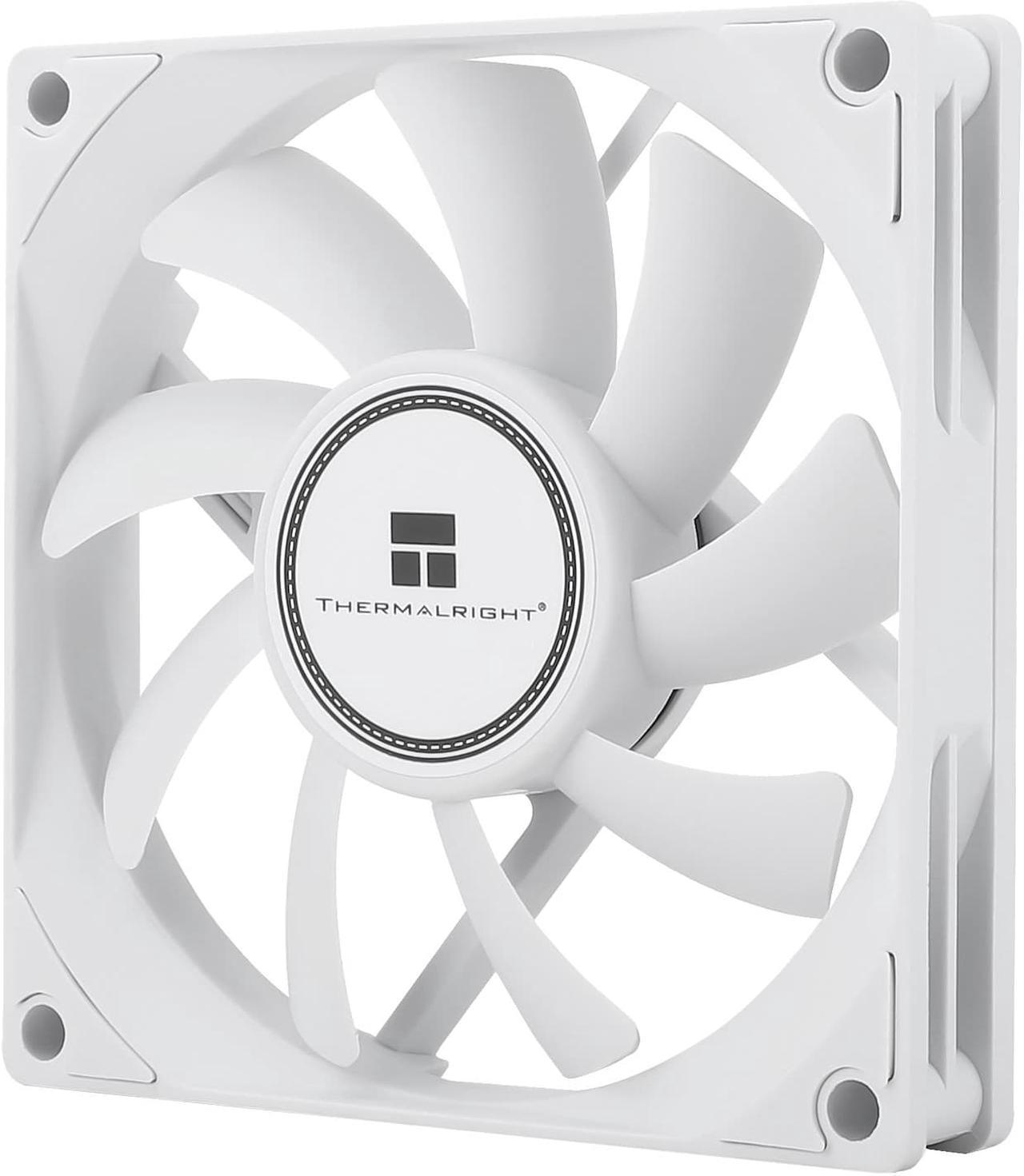 Thermalright TL-8015W cpu fan computer case fan quiet 4pin PWM PC fan, 15mm Slimline cooler fan, 2200RPM Speed, 80mm cpu cooling fan(White)