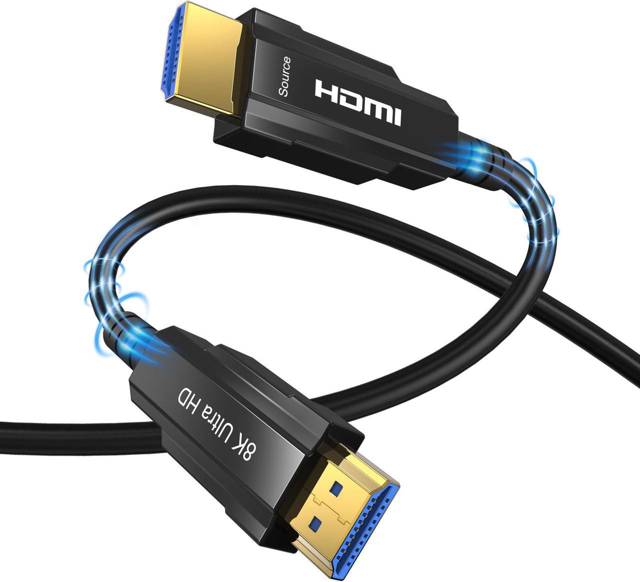 AUBEAMTO 8K HDMI 2.1 Fiber Optic Cable 65ft Supports 4K@120Hz, 8K@60Hz, 7680x4320 Resolution, 48Gbps for PS5 PS4 HDTV etc