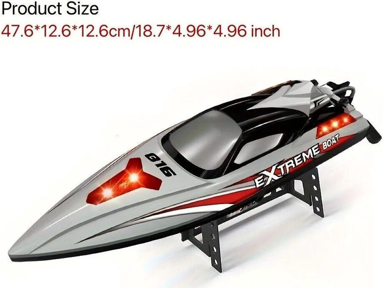 Alt view image 5 of 7 - RC High Speed 55km/h Racing Boat, Sealed Waterproof,Can Drag net brushless motor