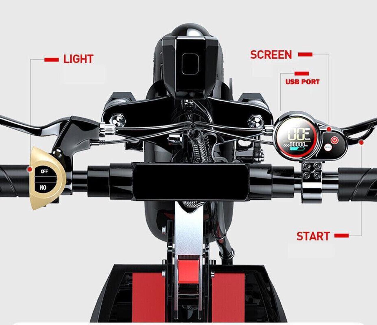 Alt view image 3 of 7 - LDLC heavy duty Electric Scooter 500W 28MPH E-Scooter Seated NFC system range 28mile