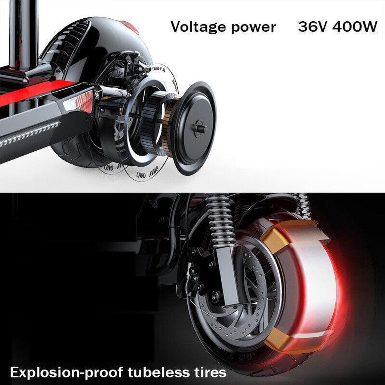 Alt view image 7 of 7 - LDLC heavy duty Electric Scooter 500W 28MPH E-Scooter Seated NFC system range 28mile