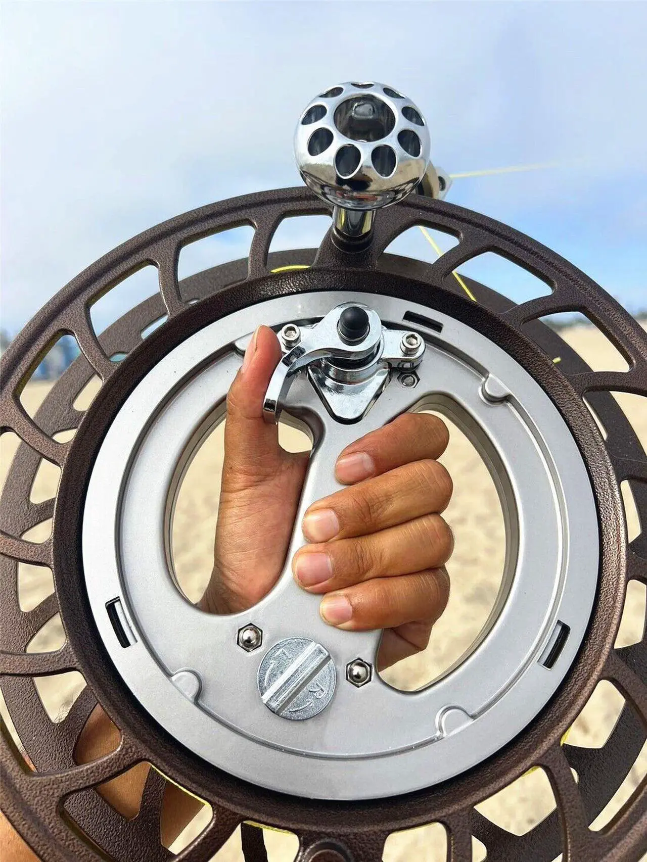 Main image of LDLC 11" Large Kite Reel With Brake Ratchet Lock ABS & Metal Kite string Winder