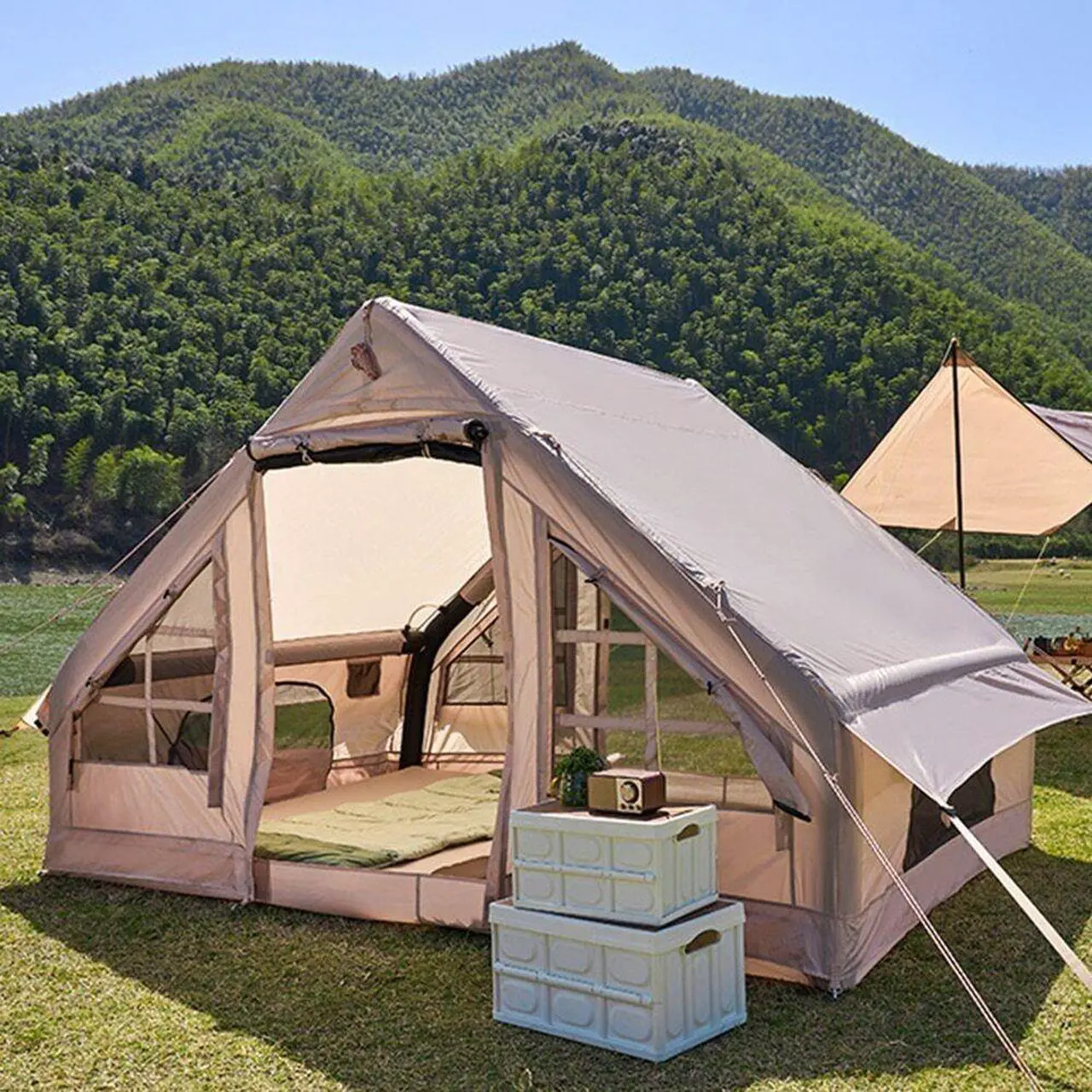 Main image of LDLC Camping Tent Waterproof Inflatable GIANT Tent House Tents max 10 Person for Family