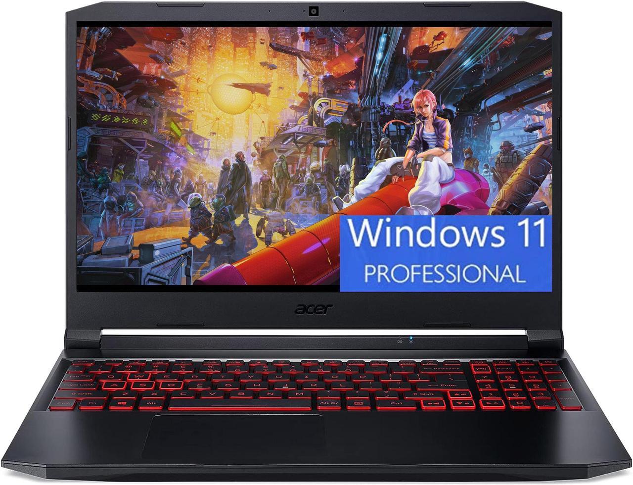 Acer Nitro 5 Gaming Laptop, 15.6" FHD 144Hz Display, Intel Core i7-11800H 8 cores, NVIDIA GeForce RTX 3050 Ti 4GB GDDR6, 32GB DDR4  1TB PCIe SSD, Wi-Fi 6 Backlit Keyboard, Windows 11 Pro