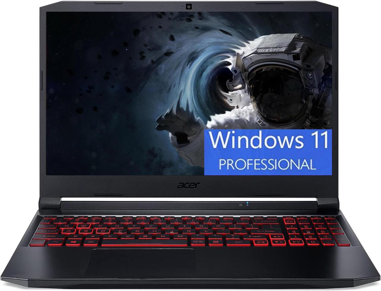 Acer Nitro 5 Gaming Laptop, 15.6" FHD 144Hz Display, Intel Core i7-11800H 8 cores, NVIDIA GeForce RTX 3050 Ti 4GB GDDR6, 32GB DDR4  1TB PCIe SSD, Backlit Keyboard, Windows 11 Pro