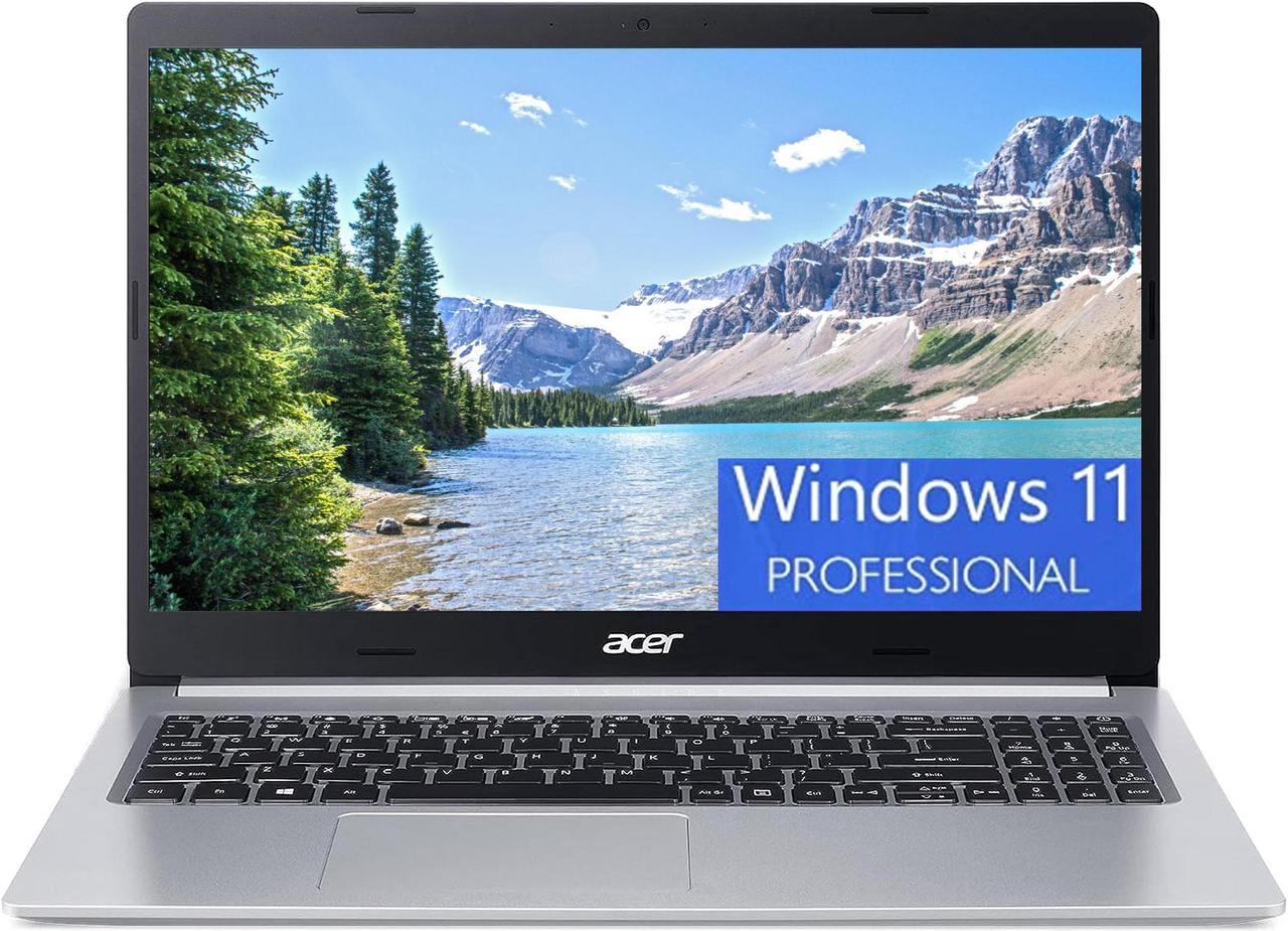 Acer Aspire 5 15 Slim Laptop, 15.6" Full HD (1920 x 1080), AMD Ryzen 5 5500U 6 Core Processor, AMD Radeon Graphics, 16GB DDR4  512GB PCIe SSD, WiFi 6, Backlit KB, Windows 11 Pro