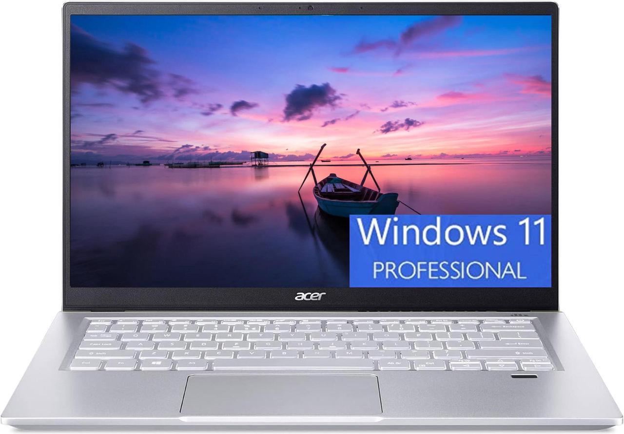 Acer Swift X 14 Laptop, 14" FHD Display, AMD Ryzen 5 5600U 6 cores Processor, NVIDIA GeForce RTX 3050 4GB GDDR6 Graphics, 8GB  DDR4  256GB  PCIe SSD, Backlit Keyboard, Windows 11 Pro, Gold