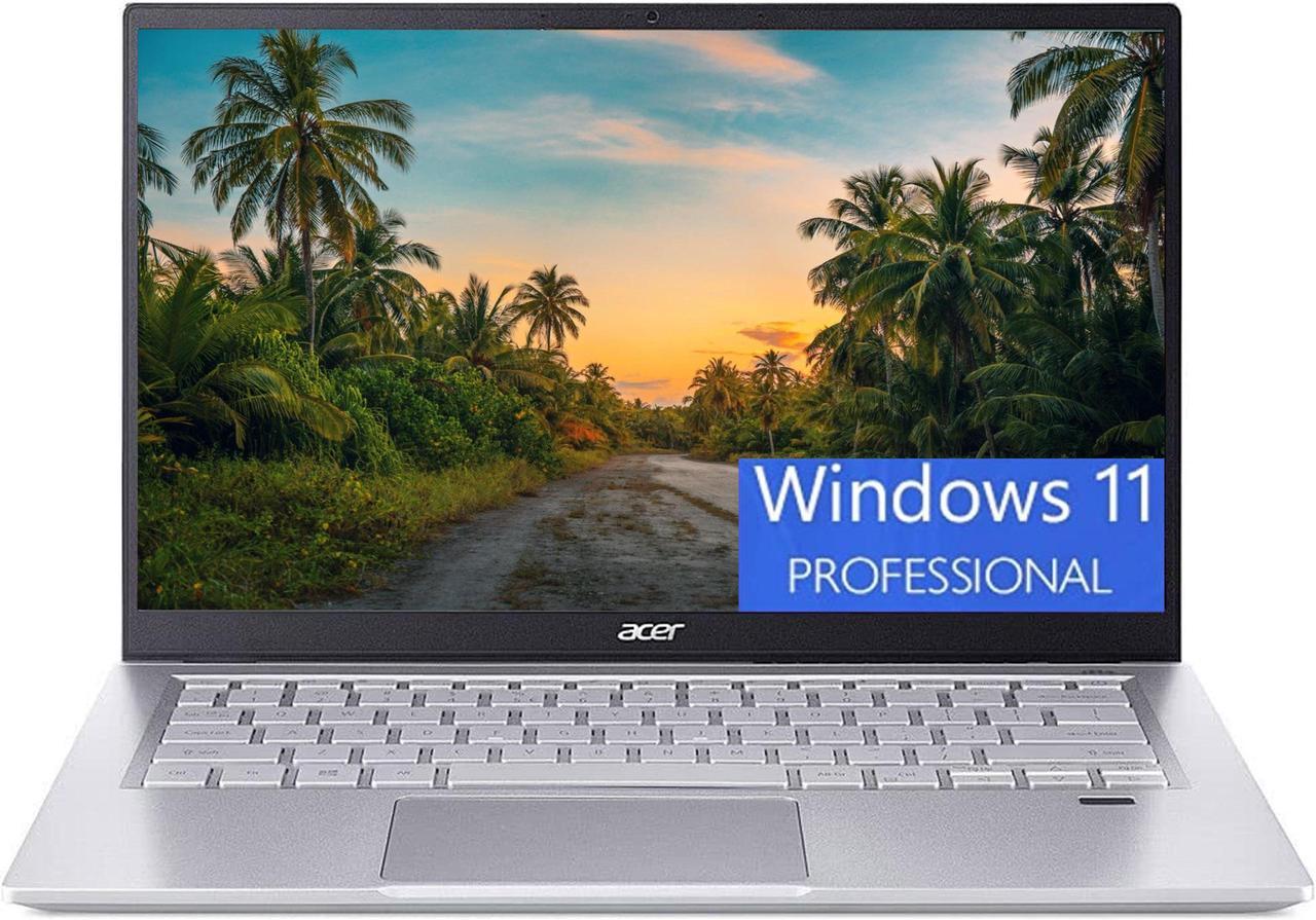 Acer Swift 3 Intel Evo Thin & Light Laptop, 14" Full HD Display, Intel Core i7-1165G7 4 cores, Iris Xe Graphics, 8GB  DDR4  256GB  PCIe SSD, Fingerprint Reader, Back-lit KB, Windows 11 Pro