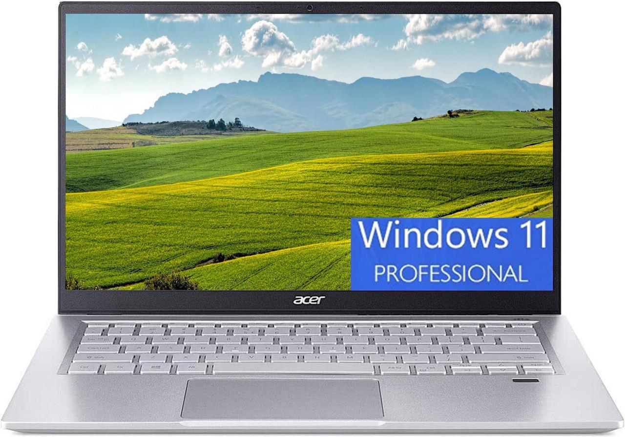 Acer Swift 3 Intel Evo Thin & Light Laptop, 14" Full HD Display, Intel Core i7-1165G7 4 cores, Iris Xe Graphics, 8GB  DDR4  256GB  PCIe SSD,  Wi-Fi 6 Back-lit KB, Windows 11 Pro