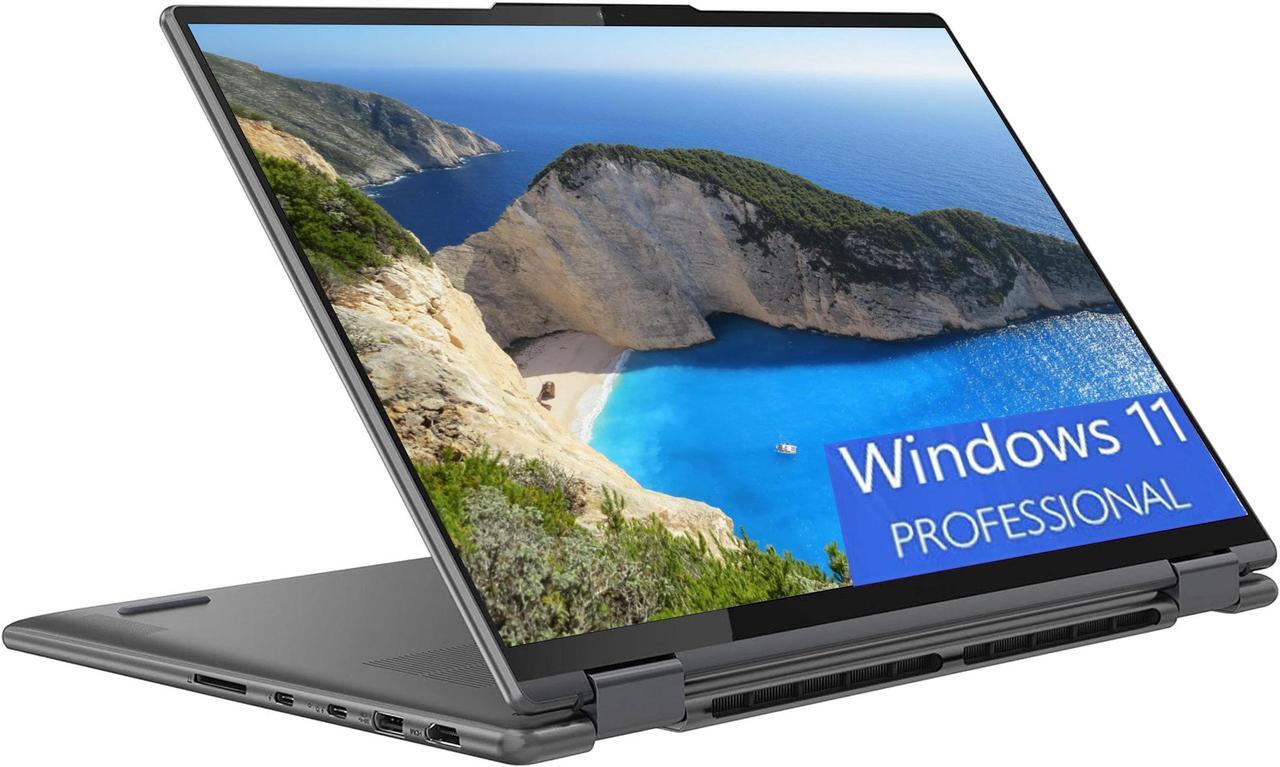 Main image of Lenovo Yoga 7i 2-in-1 16 Laptop, 16" 2.5K (2560x1600) touchscreen , Intel Core i5-1240P 12-Core, Intel Iris Xe Graphics, 8GB  DDR4  1TB PCIe SSD, Fingerprint Backlit, Windows 11 Pro