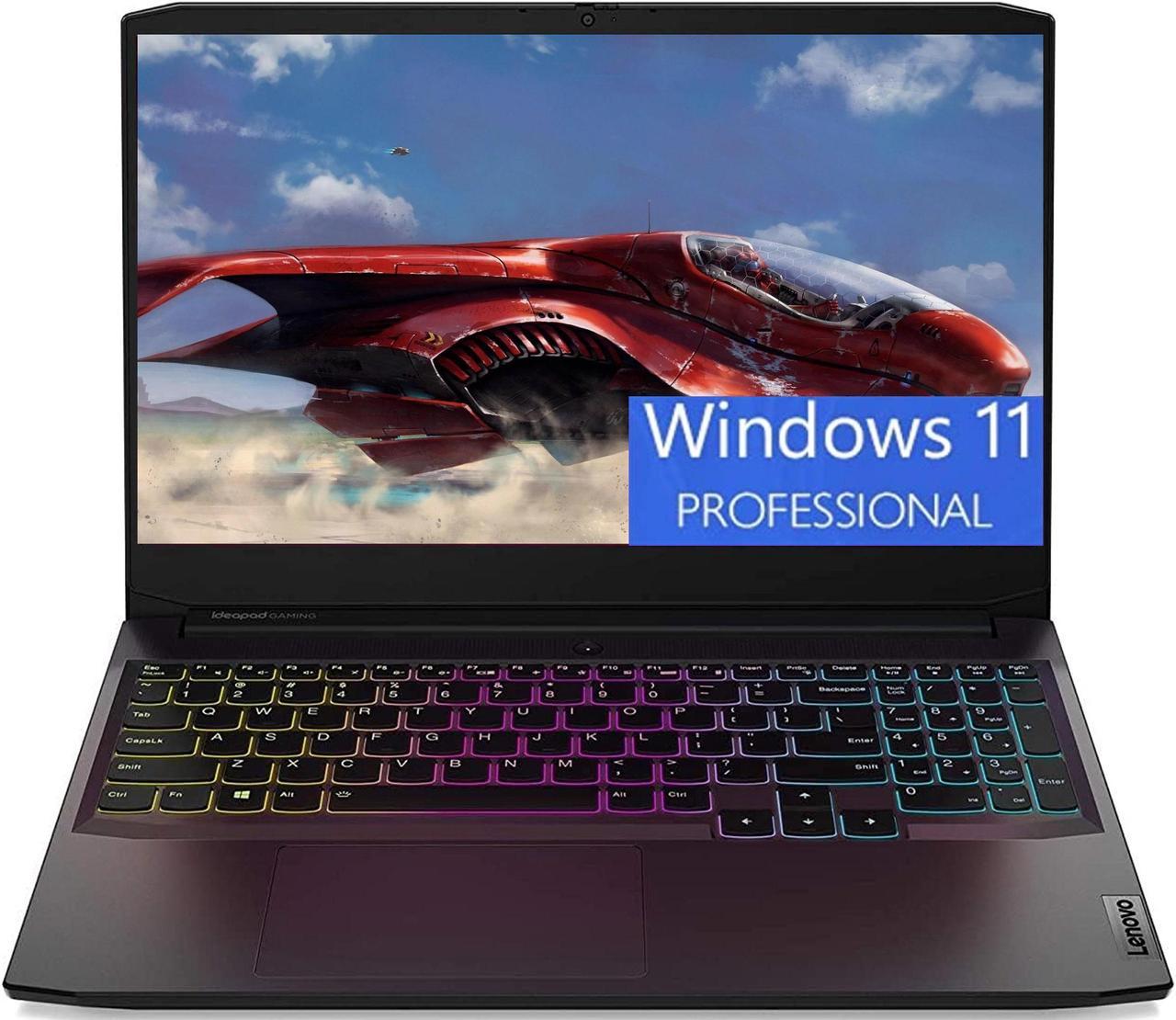 Lenovo IdeaPad Gaming 3 15 Laptop, 15.6" FHD (1920x1080) Display, AMD Ryzen 5 5600H 6 cores, NVIDIA GeForce GTX 1650, 32GB DDR4  1TB PCIe SSD, WiFi, Bluetooth 5.0, Windows 11 Pro